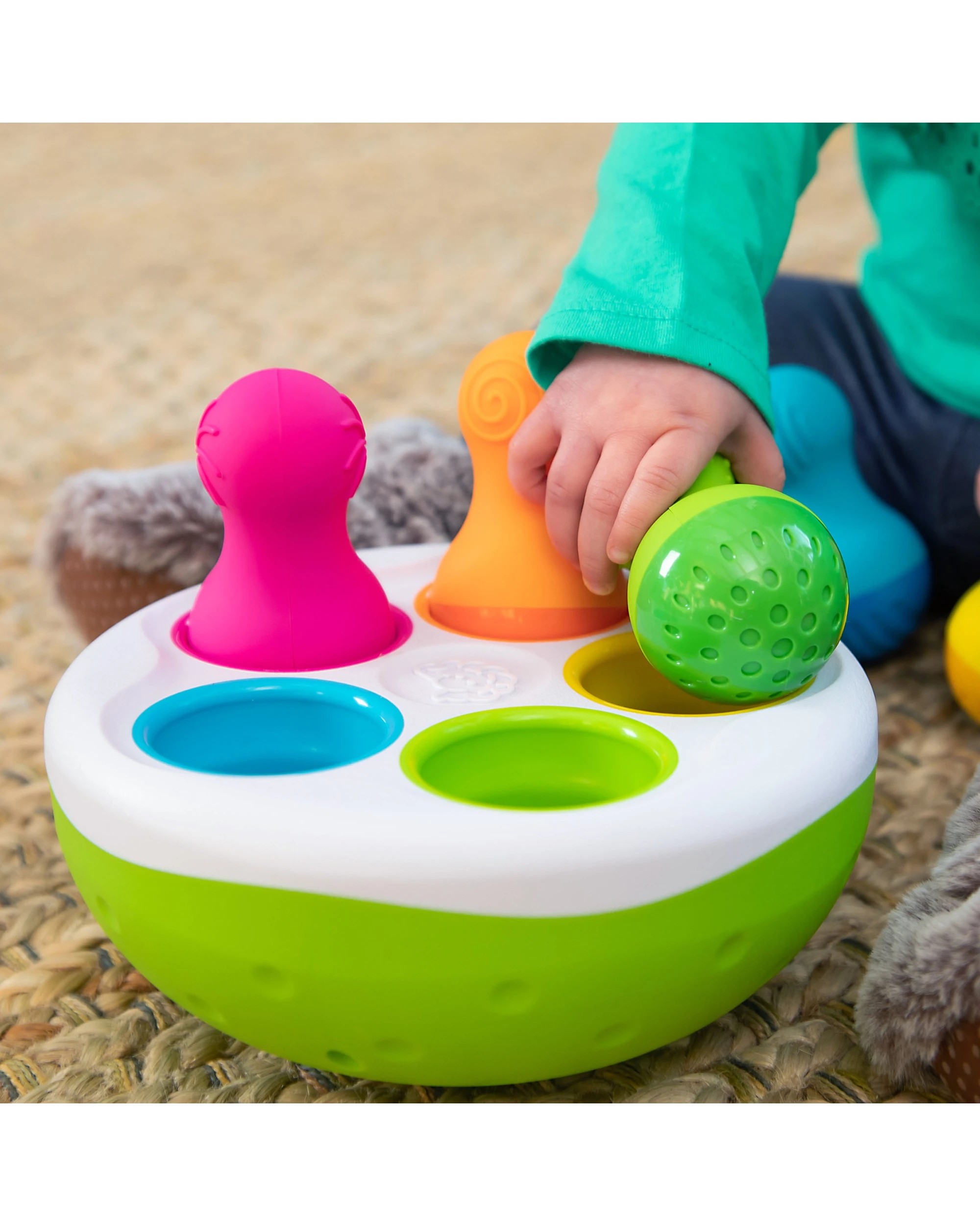 6 Fat Brain Toy Co SpinnyPins Sensory Toy Wobbly Bowl And Textured Pins - Multi, 6 of 8