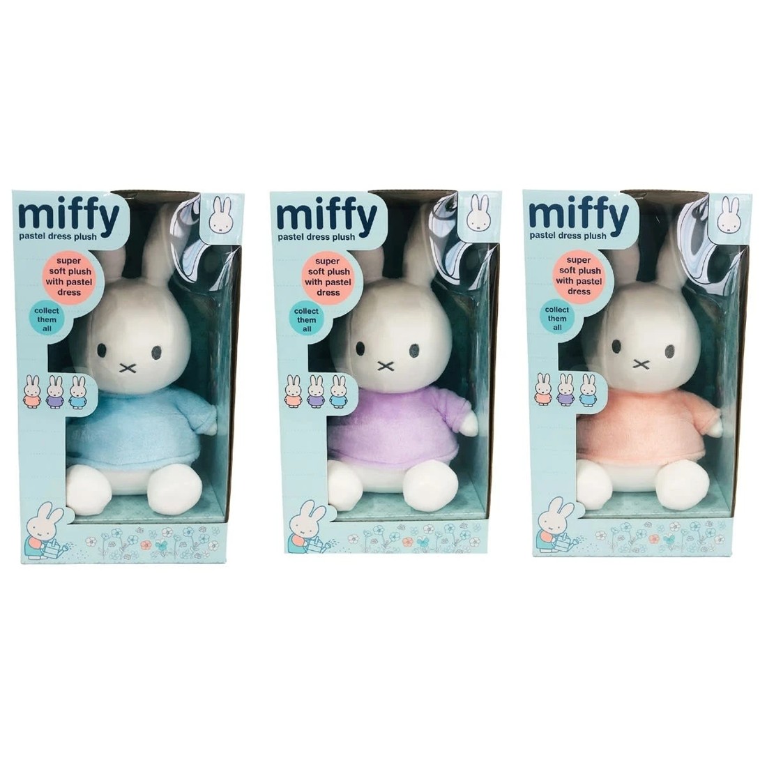 1 25cm Miffy Pastel Dress Plush Toy - Assorted, 1 of 5