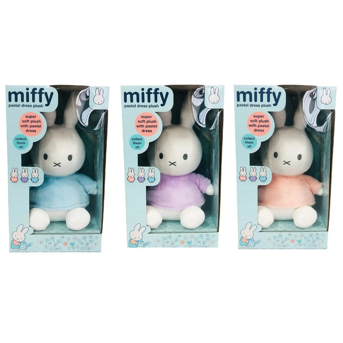 1 25cm Miffy Pastel Dress Plush Toy - Assorted, 1 of 5