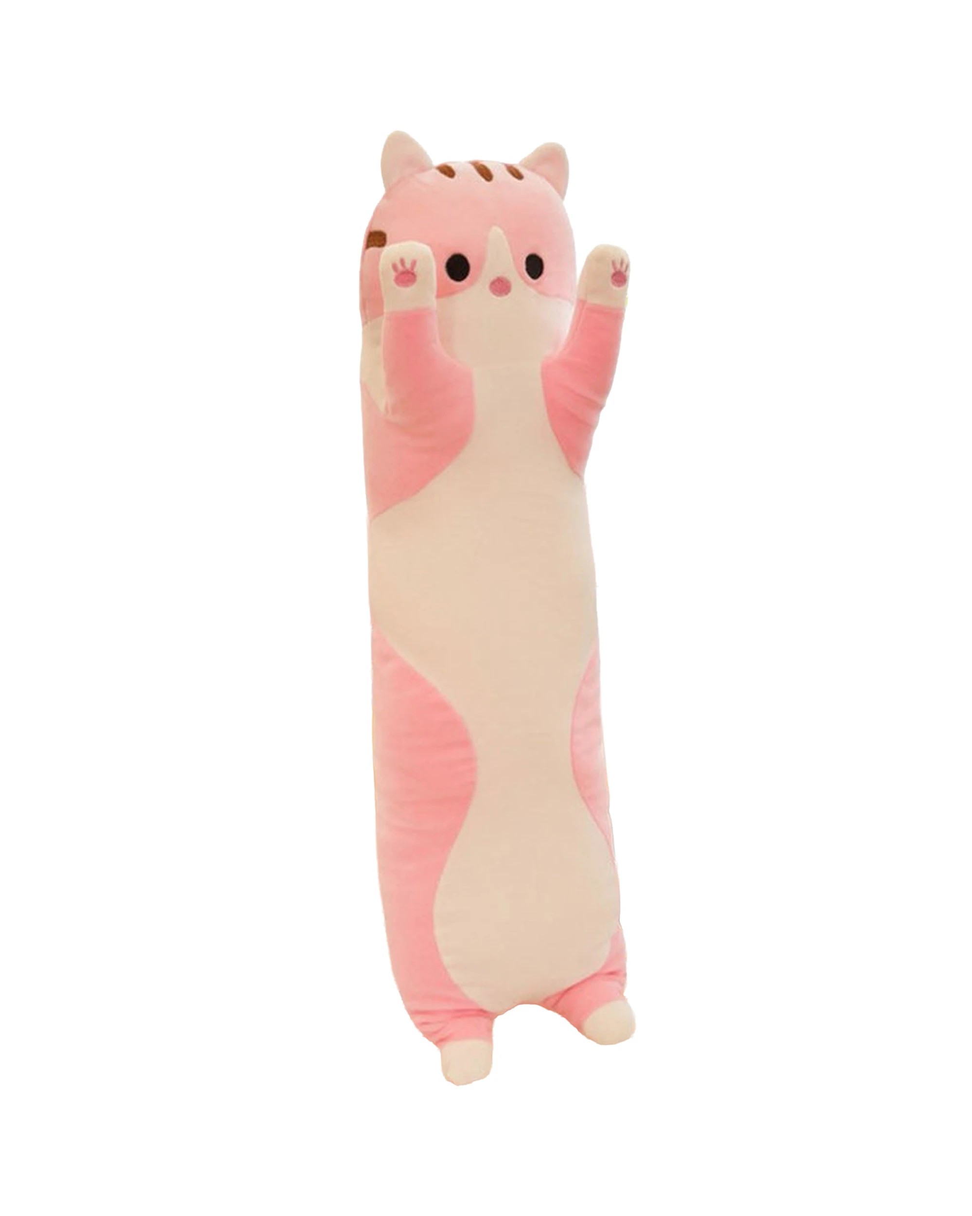 1 Cotton More Long Cat Plush Toy Pillow Cushion 90cm - Pink, 1 of 2