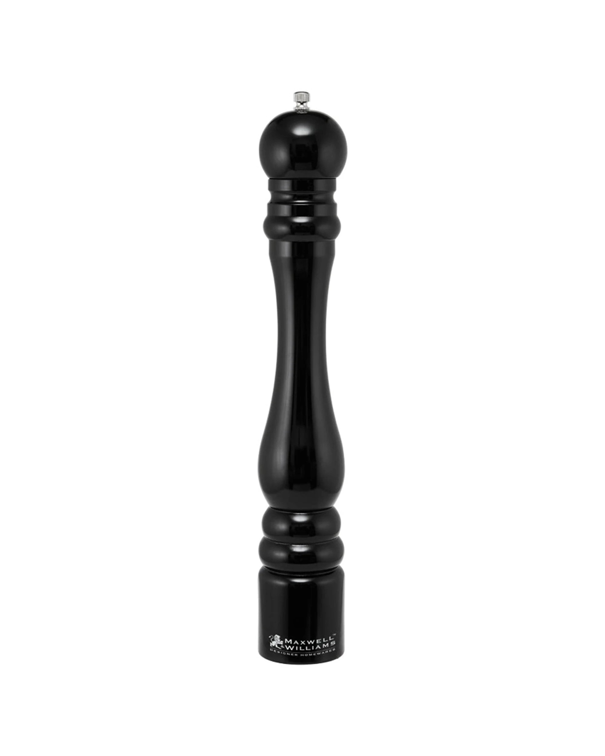 1 Maxwell & Williams Seasons 37cm Gift Boxed Pepper Salt Mill Manual Grinder - Black, 1 of 4