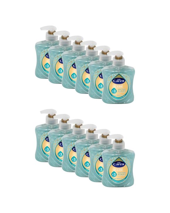 Carex 12PK Hand Wash Antibacterial Advanced Care Sea Minerals - Blue