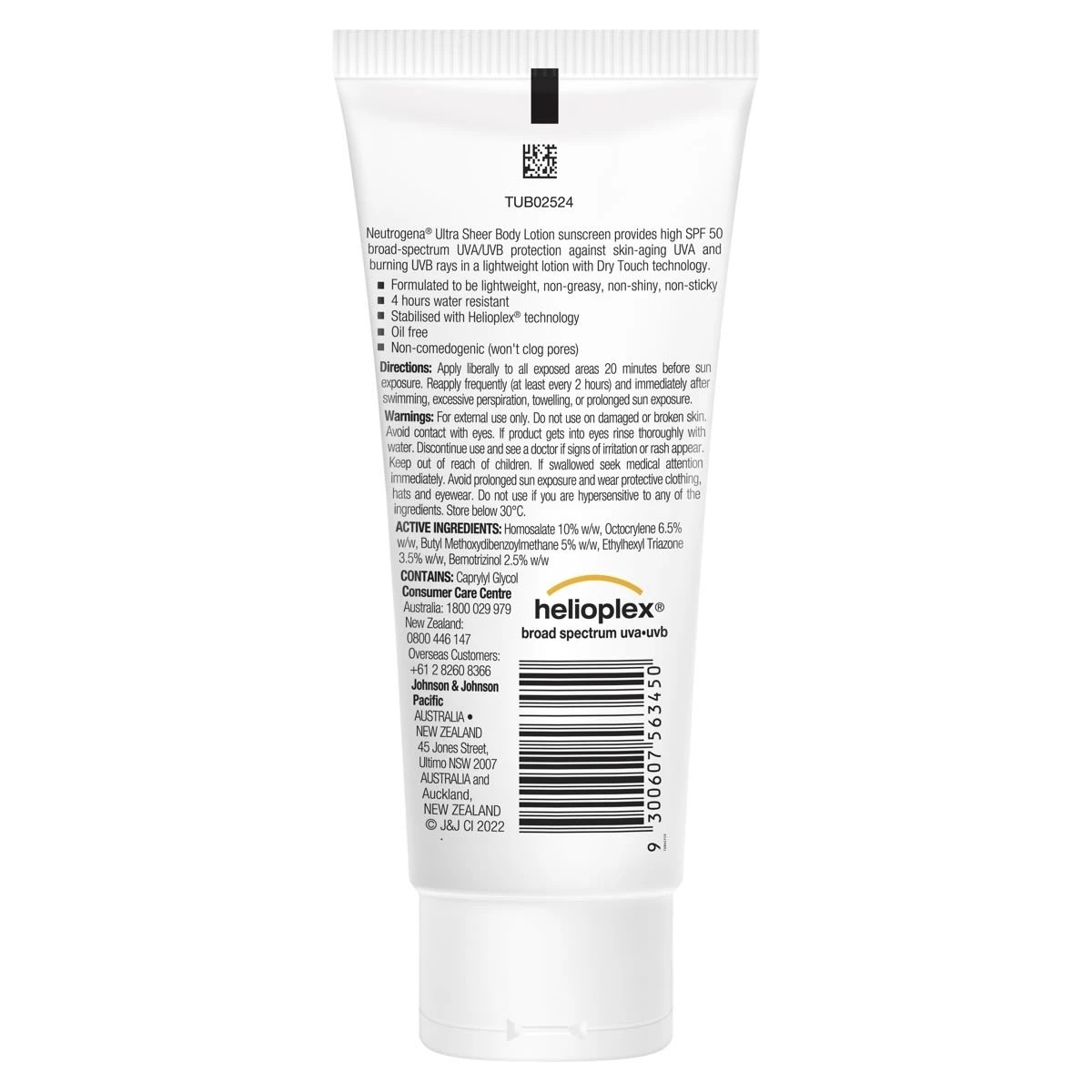 3 Neutrogena SPF 50 Ultra Sheer Body Lotion Sunscreen 85ml, 3 of 4