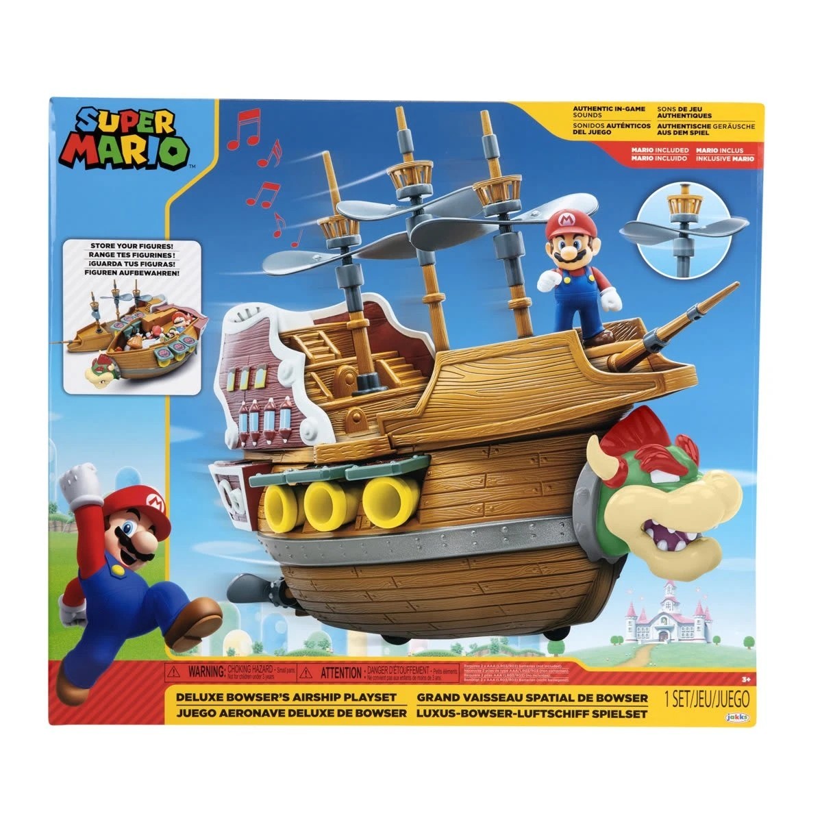 1 Super Mario Deluxe Browser's Airship Playset, 1 of 5