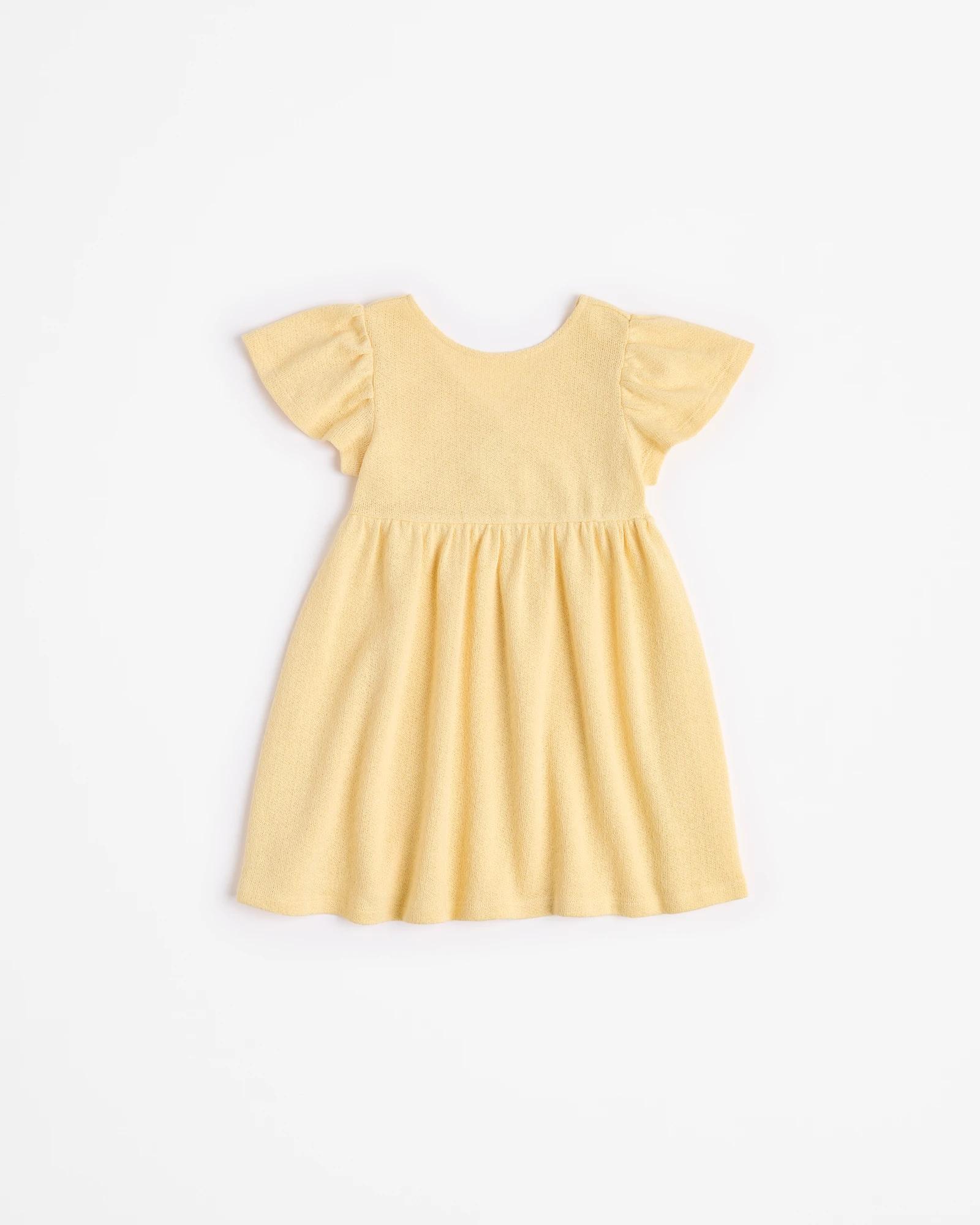 4 Target Australian Cotton Blend Textured Knit Dress YELLOW, 4 of 5