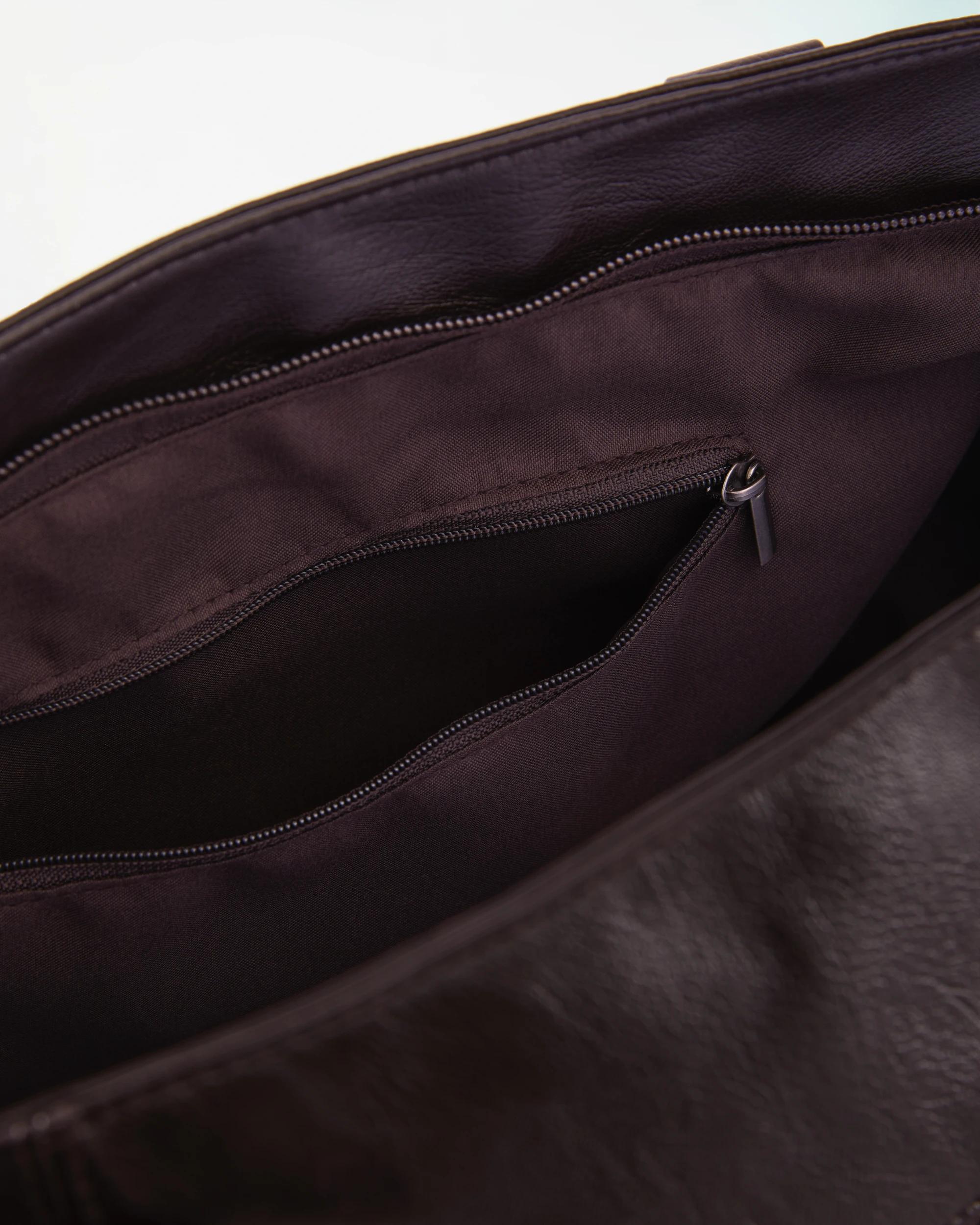 5 Boho Slouchy Tote Bag Deep Fudge, 5 of 6