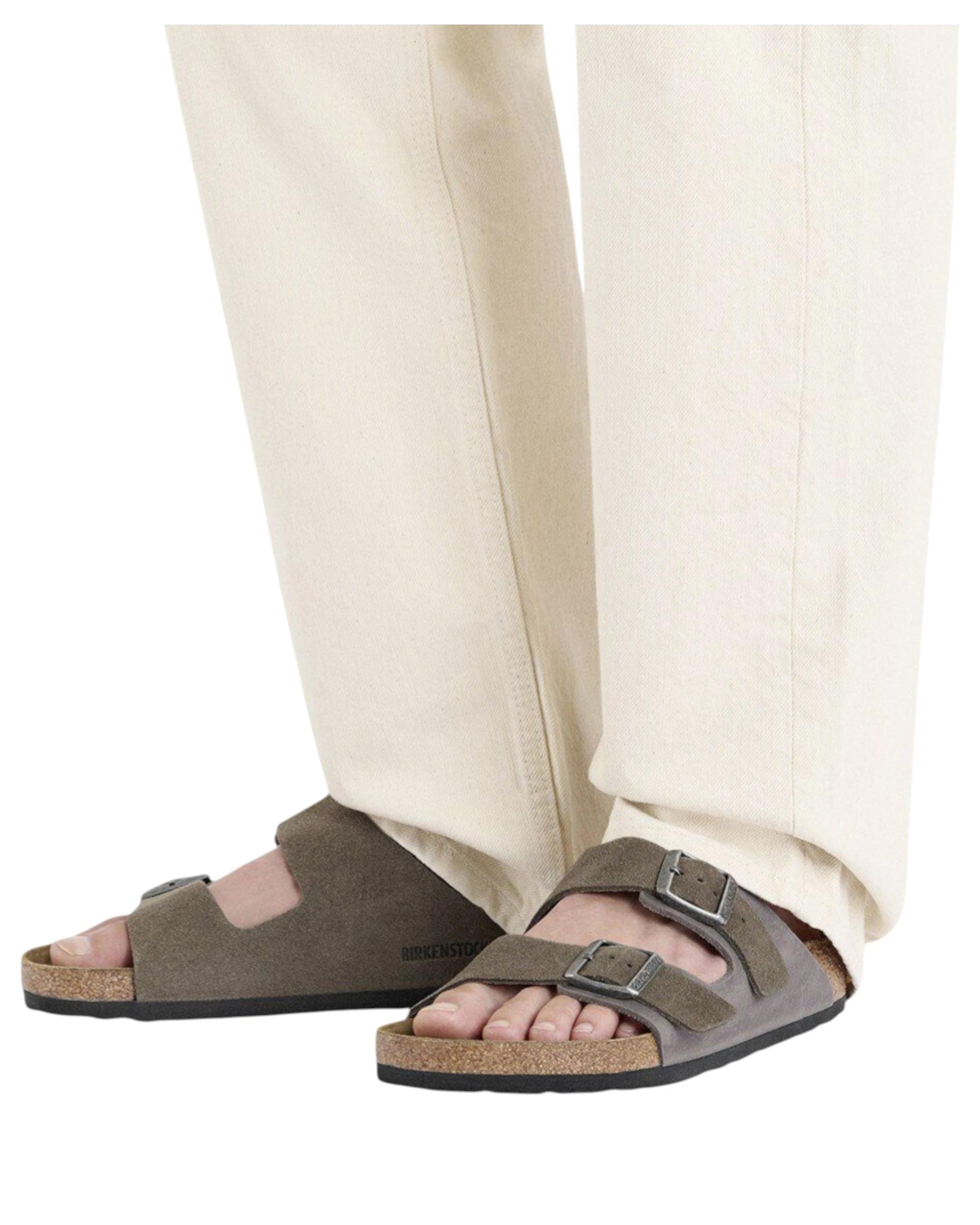 4 Birkenstock Mens Arizona Oiled Suede Leather Regular Sandals CONCRETE GREY, 4 of 7