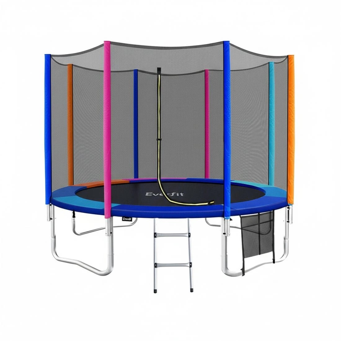 4 Everfit 12FT Trampoline for Kids w/ Ladder Enclosure Safety Net Pad Gift Round - Multi, 4 of 8