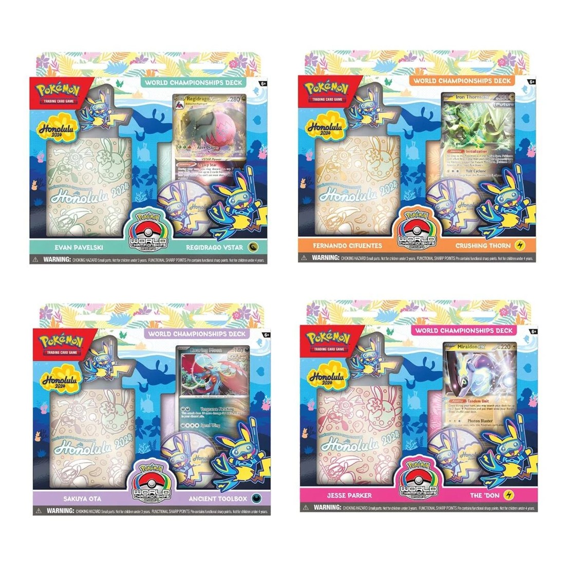 1 Pokemon Trading Card Game: Honolulu 2024 World Championships Deck - Assorted, 1 of 6