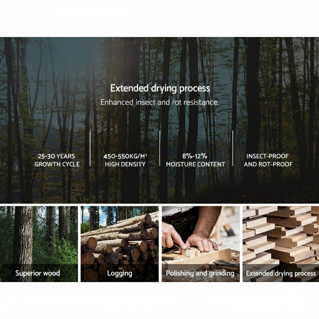 4 Artiss Bed Frame Queen Size Wooden  JADE - White, 4 of 8