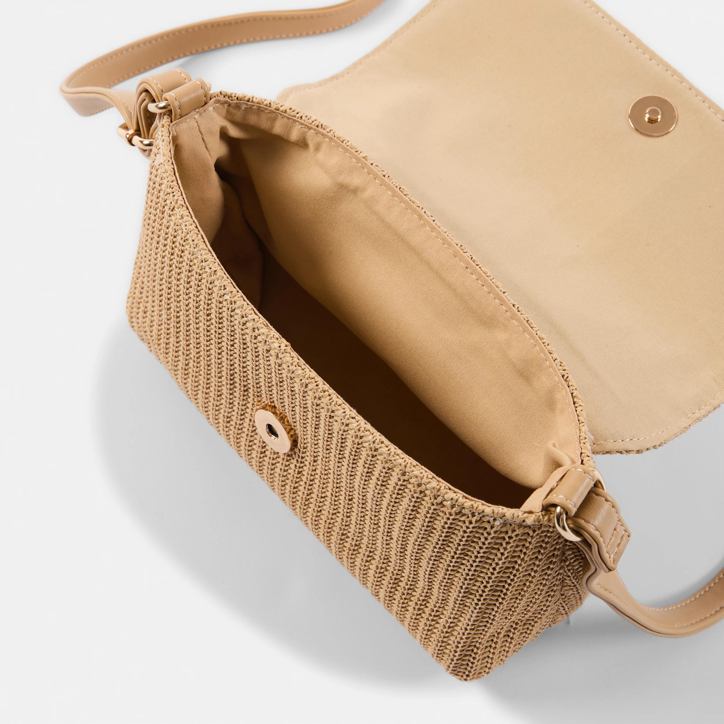 5 Straw Crossbody Bag Natural, 5 of 7