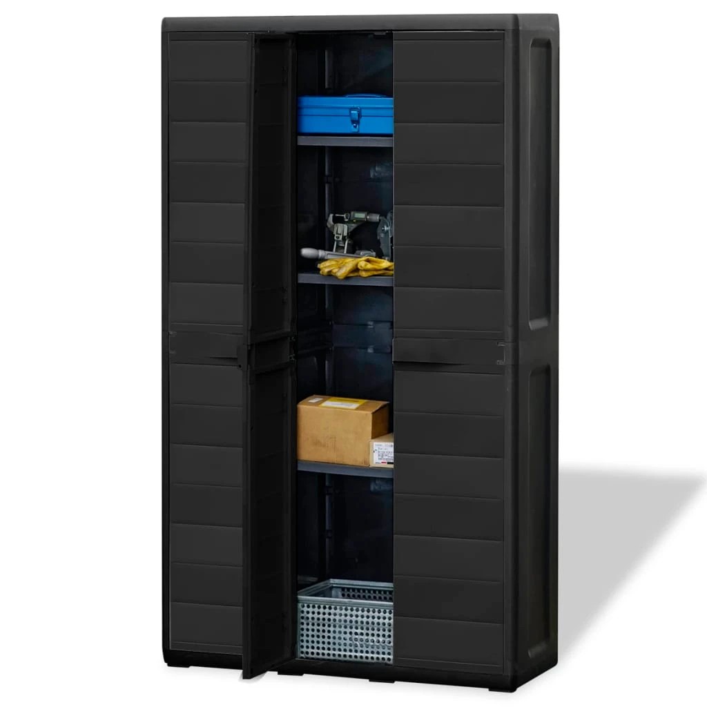 2 Vidaxl Garden Cabinet - Black, 2 of 9