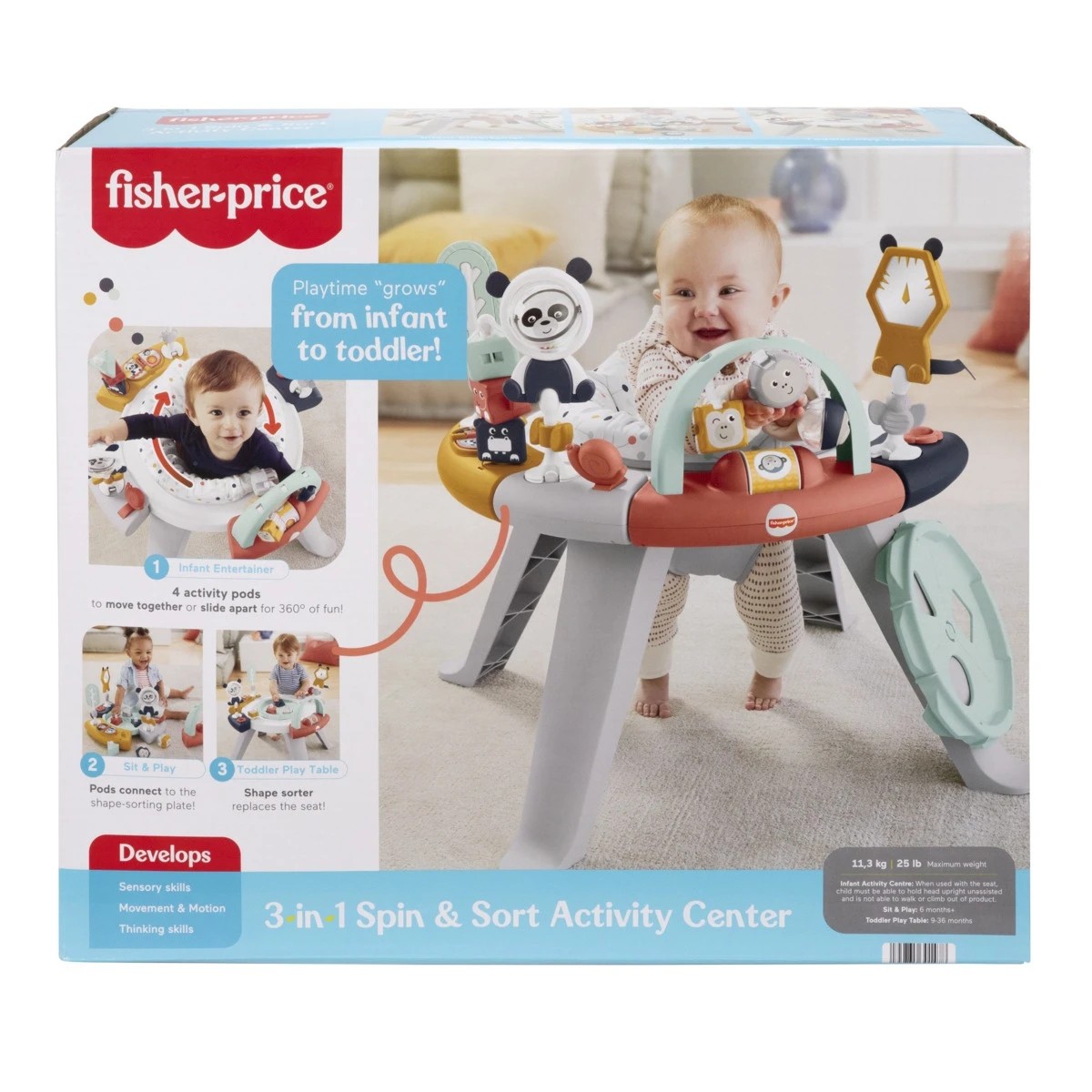 1 Fisher-Price 3-in-1 Spin and Sort Activity Centre, 1 of 7