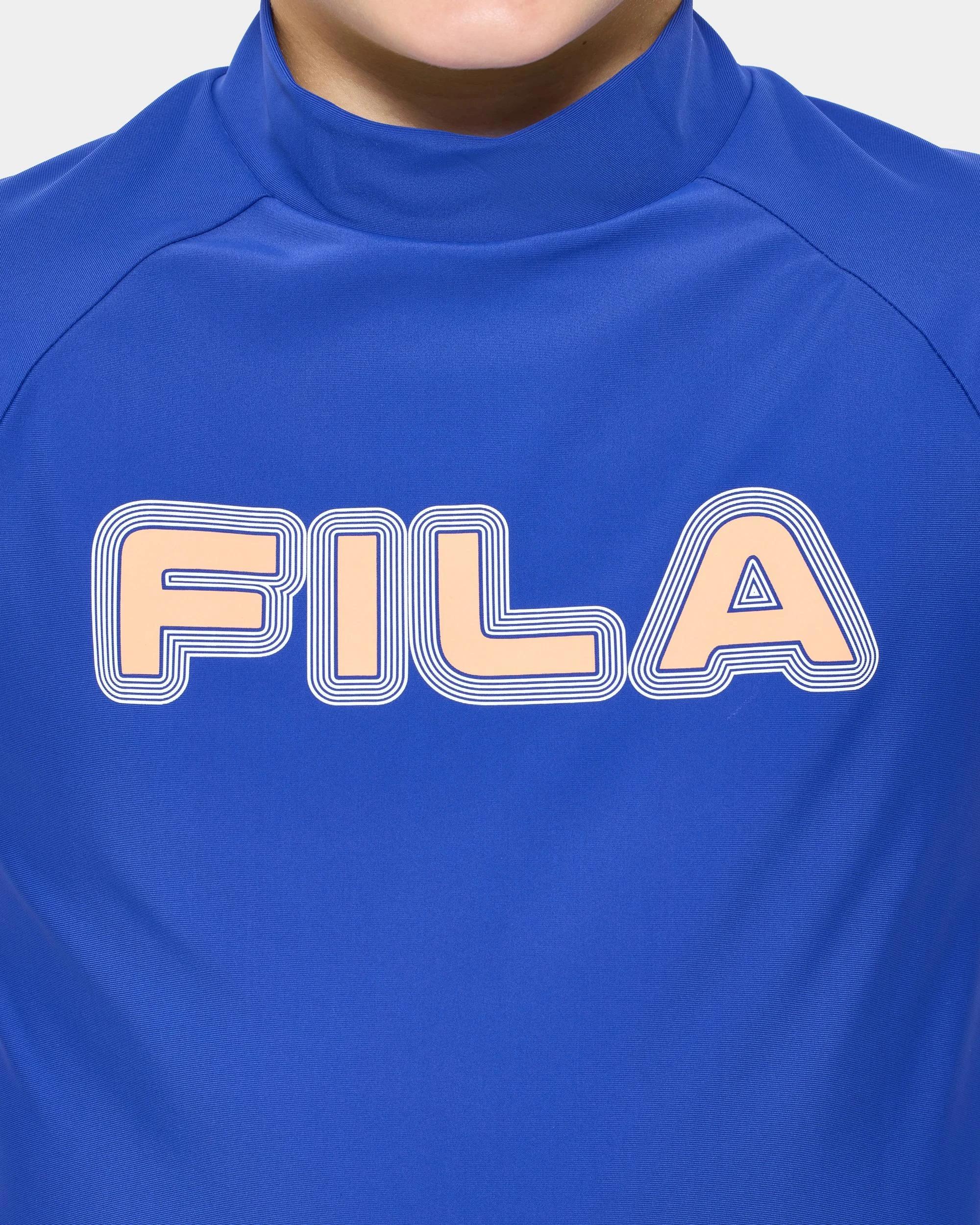 5 Fila Short Sleeve Swim Rashie BLUE, 5 of 6