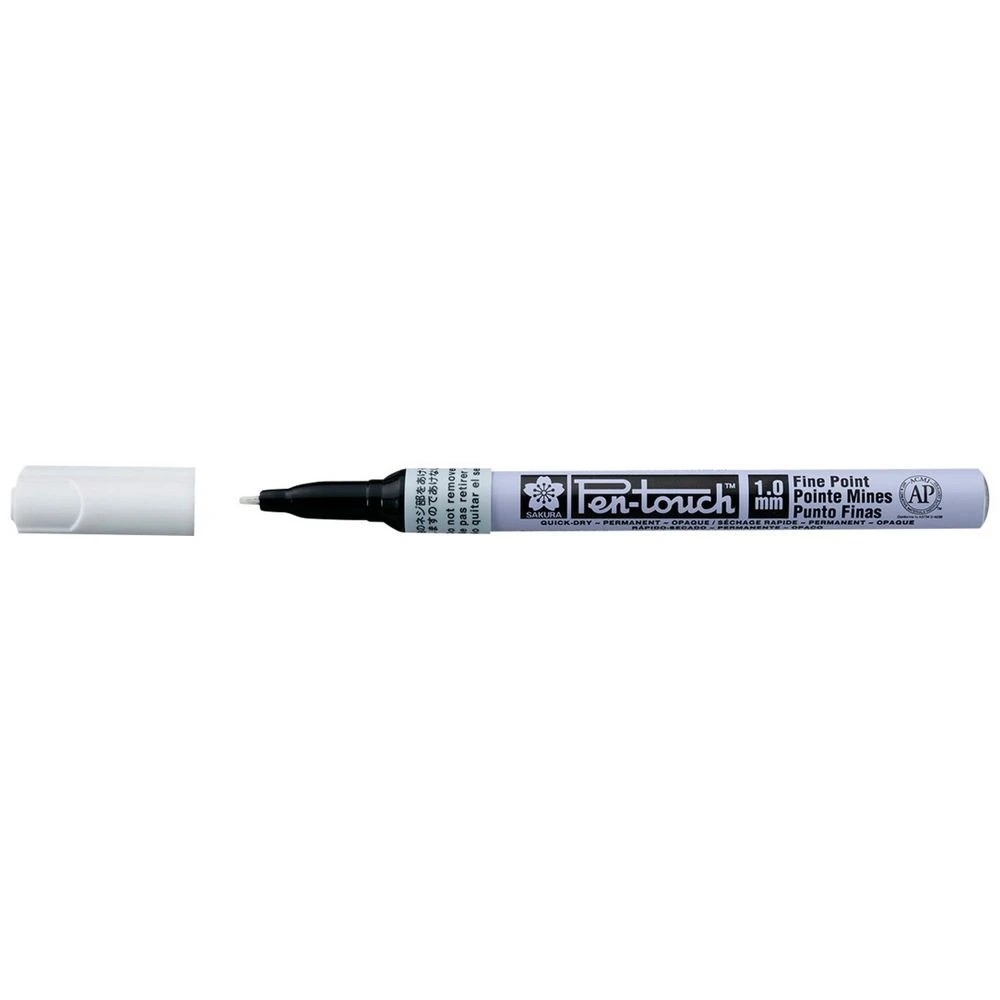 1 Sakura Pen-touch Paint Marker 1mm White, 1 of 6