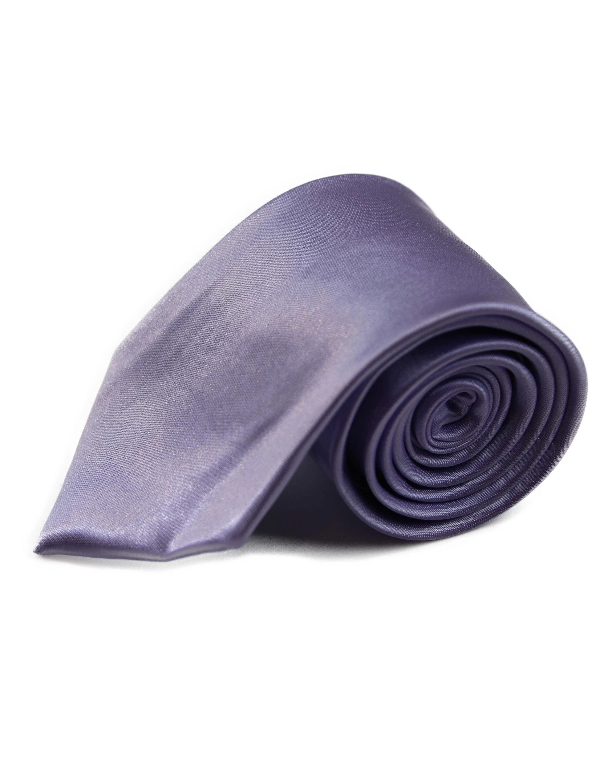 1 Zasel Mens Lavender 8cm Plain Neck Tie, 1 of 2