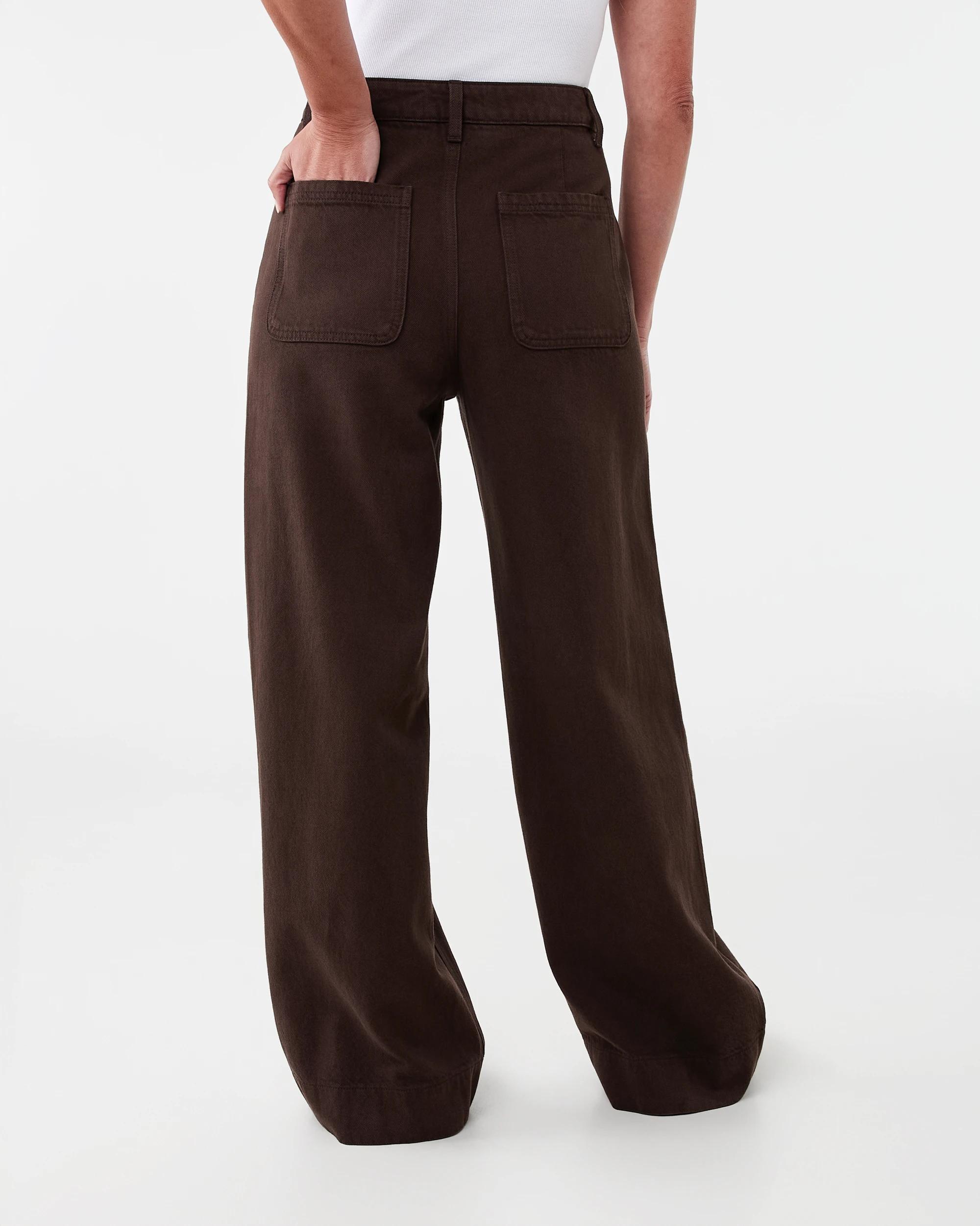 4 Wide Leg Pocket Jeans Melt Brown, 4 of 9
