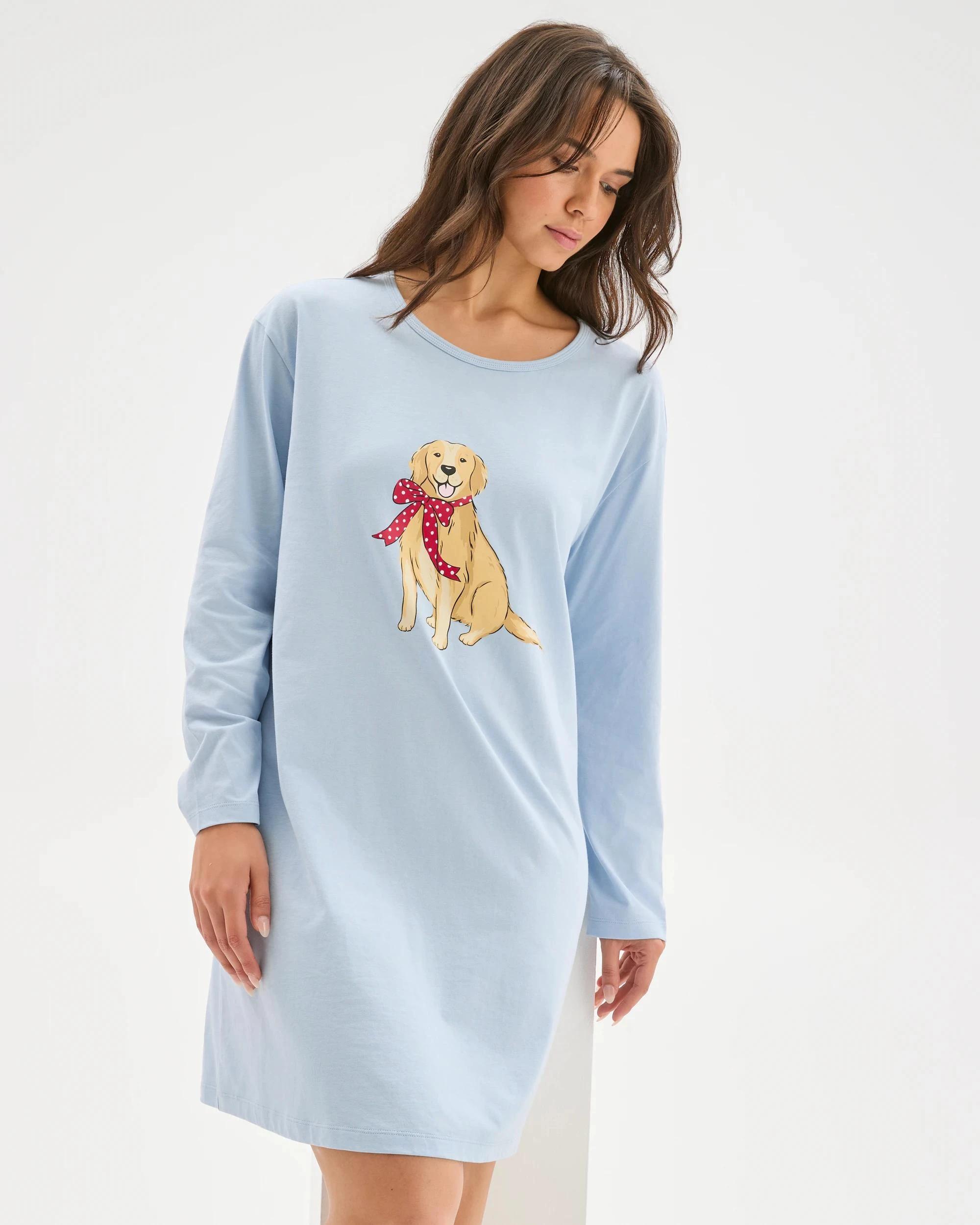 6 Target Woman Australian Cotton Long Sleeve T-Shirt Nightie RETRIEVER, 6 of 6
