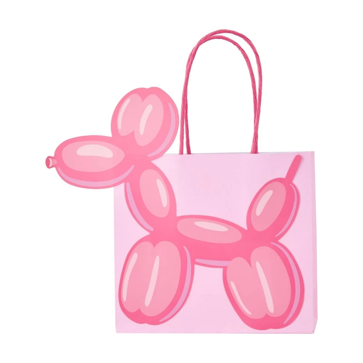 2 8 Piece Balloon Dog Shaped Loot Bags, 2 of 5