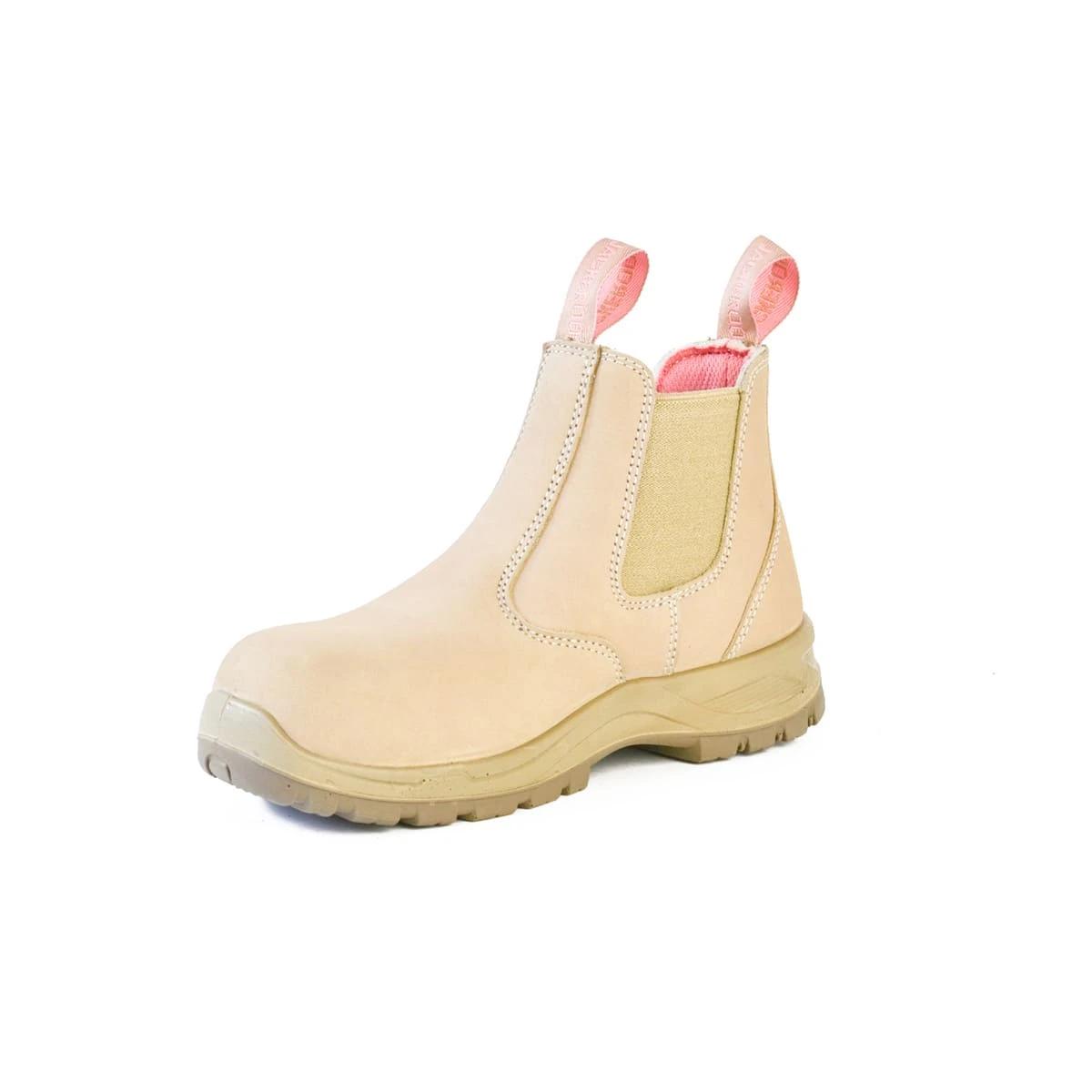 2 Womens Fit Slip On Boots BEIGE SAND, 2 of 5