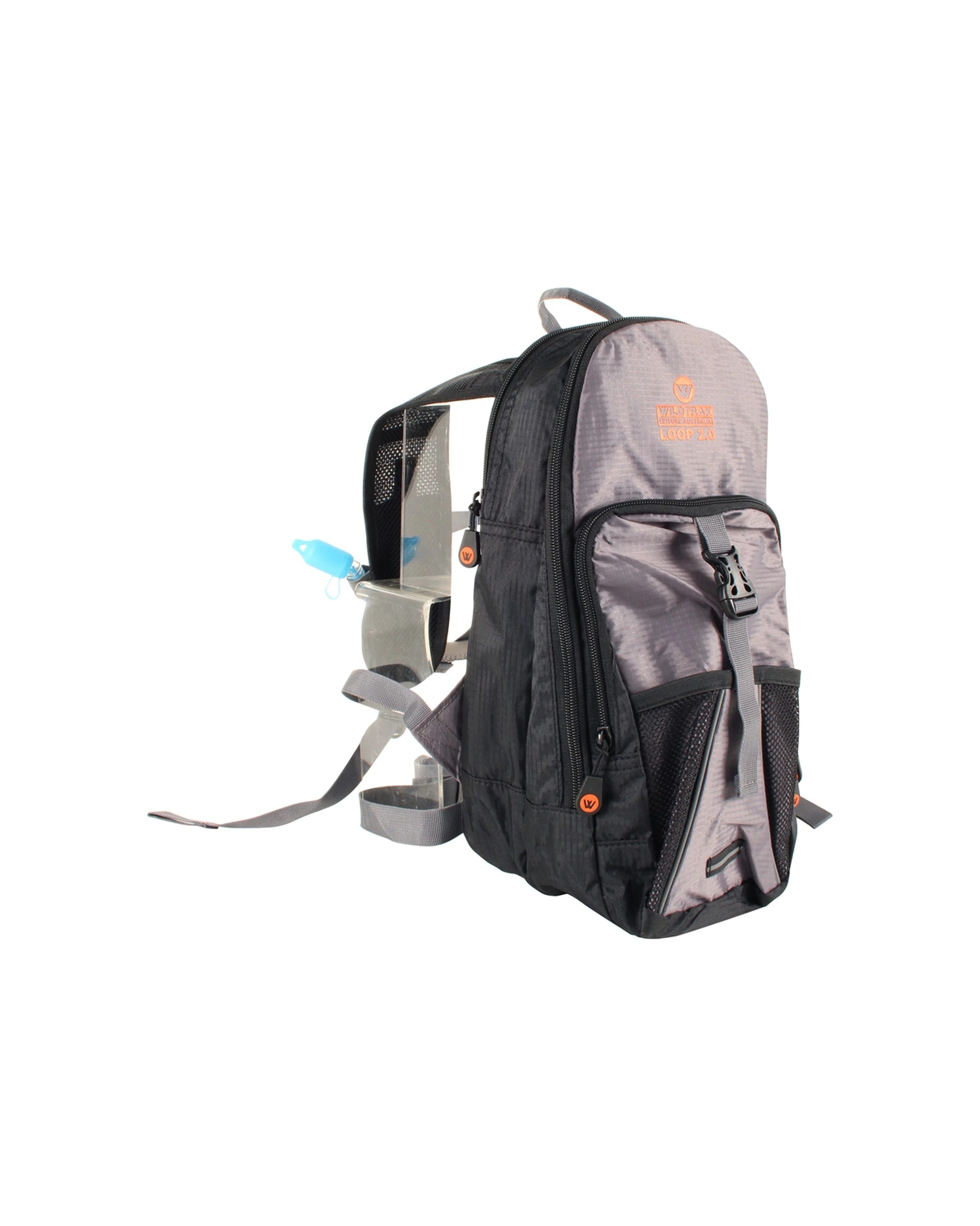 1 Wildtrak 2L Loop Hydration Pack Camping And Hiking Ripstop Polyester 420D - Grey, 1 of 3