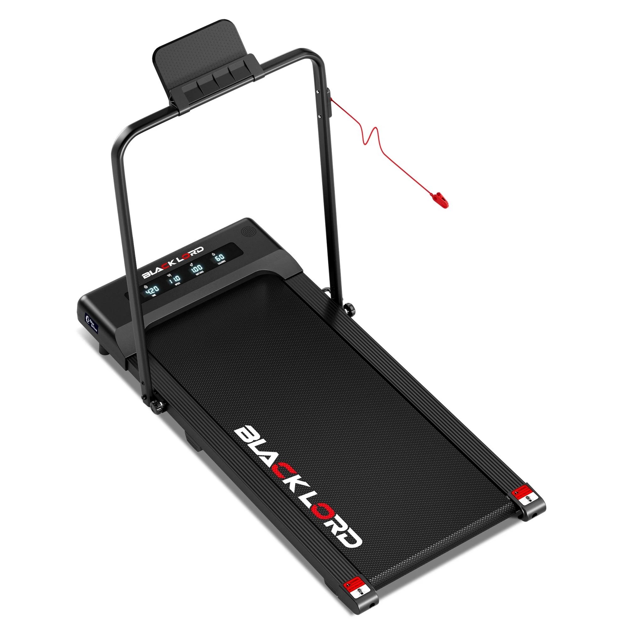 1 Black Lord Treadmill Electric Walking Pad Under Desk Foldable Gym 400mm - Black, 1 of 9