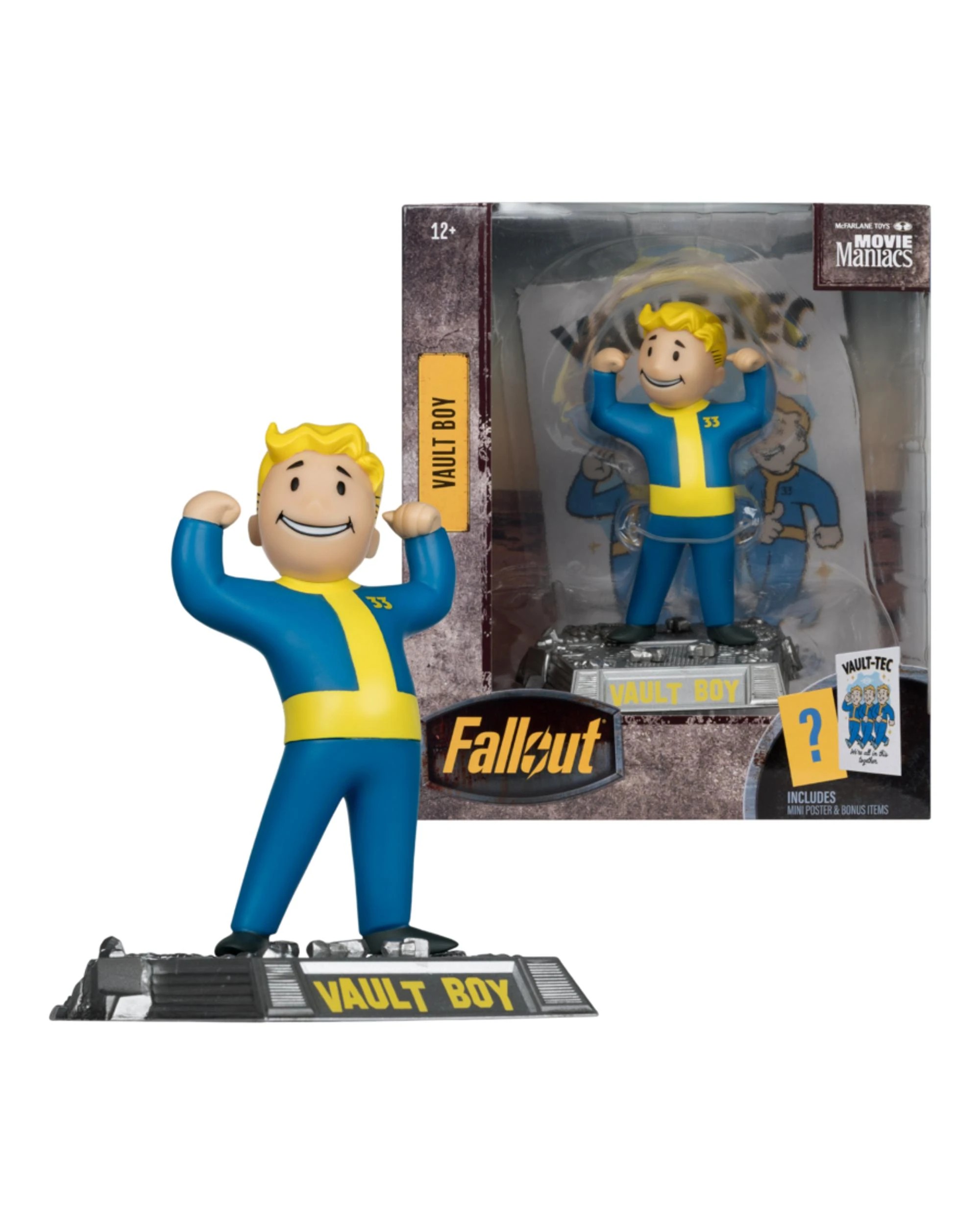 1 Movie Manics Fallout TV Season 2 Vault Boy Version 1 6 inch Posed Figure, 1 of 10