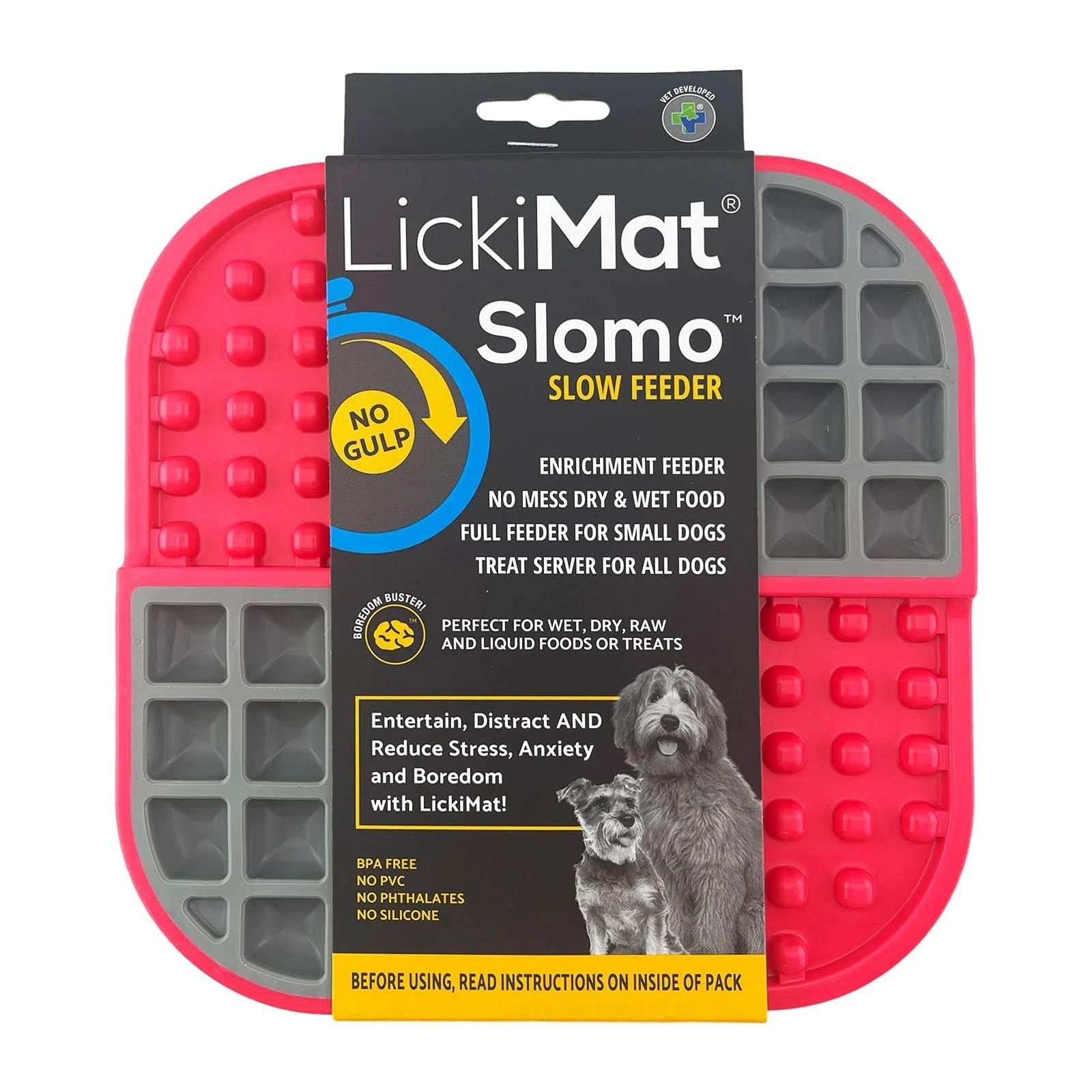1 Lickimat Dog Slomo Red, 1 of 2