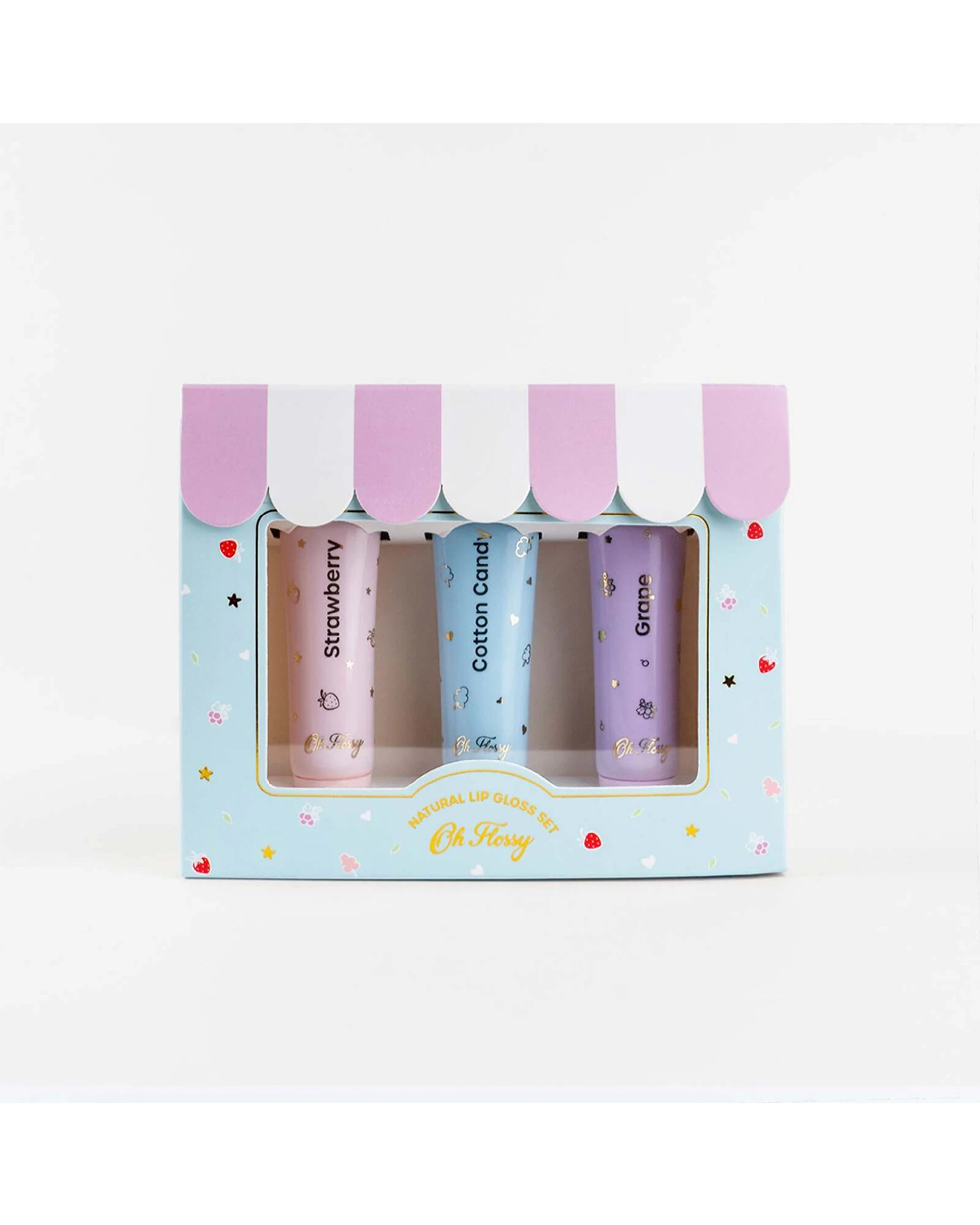 6 OH FLOSSY 3pc Glassy Lip Gloss Glaze Set - Multi, 6 of 8