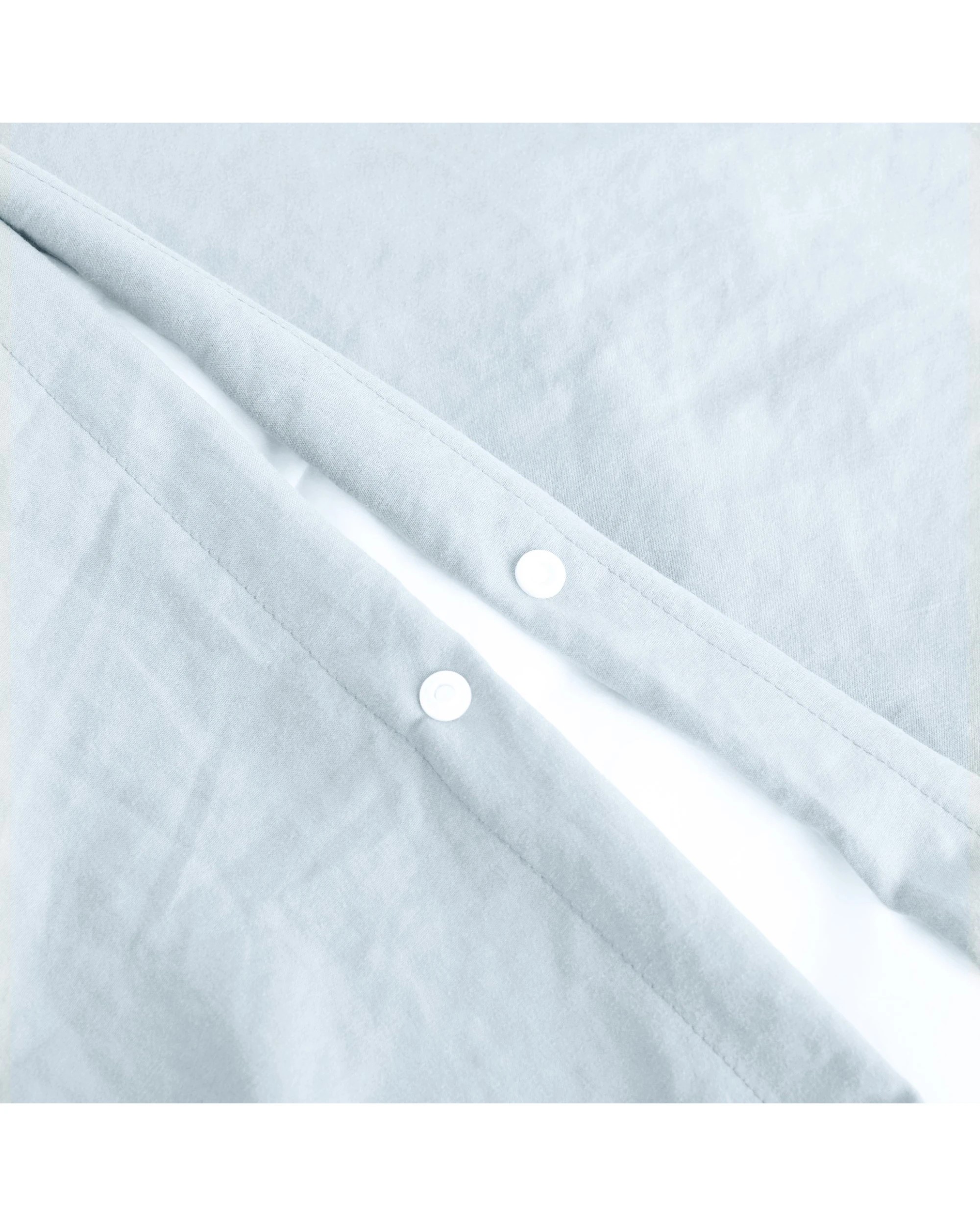 4 Dreamaker Superfine Washed Microfibre Quilt Cover Set - Queen Bed - Ice Blue, 4 of 7