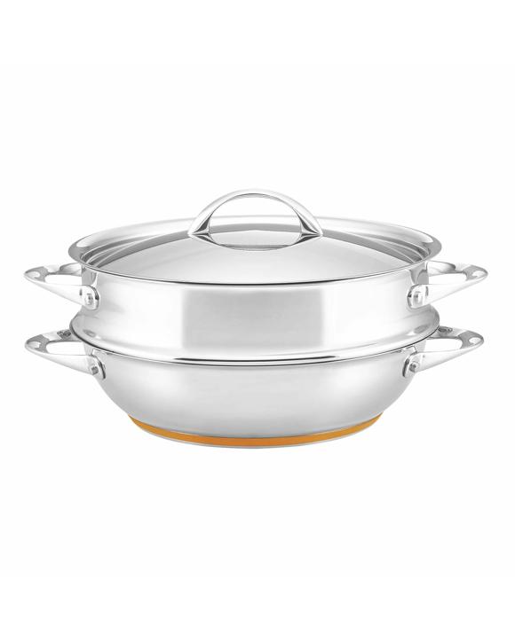 Essteele Per Vita Stainless Steel Multicooker With Steamer Insert 30cm/4.7L - Silver