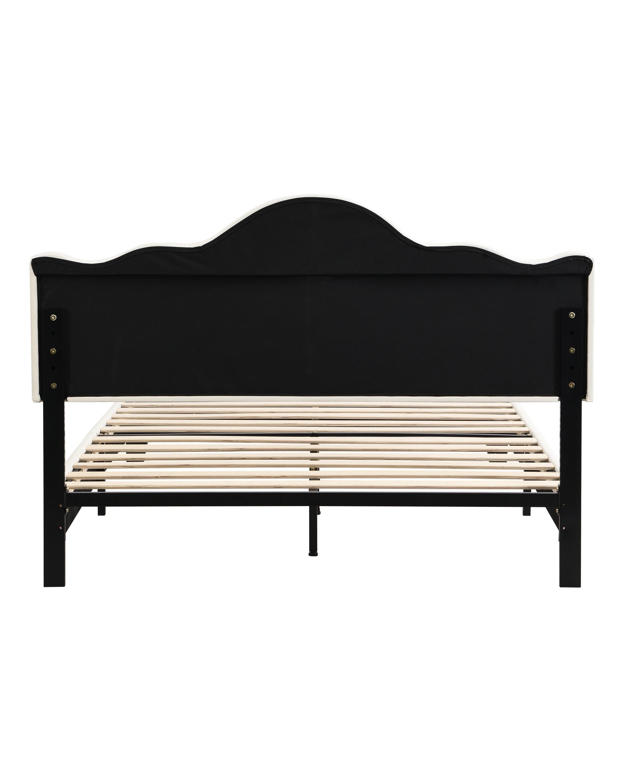 5 IHOMDEC BEF05 Button Tufted Queen Bed Frame - Beige - Beige, 5 of 10