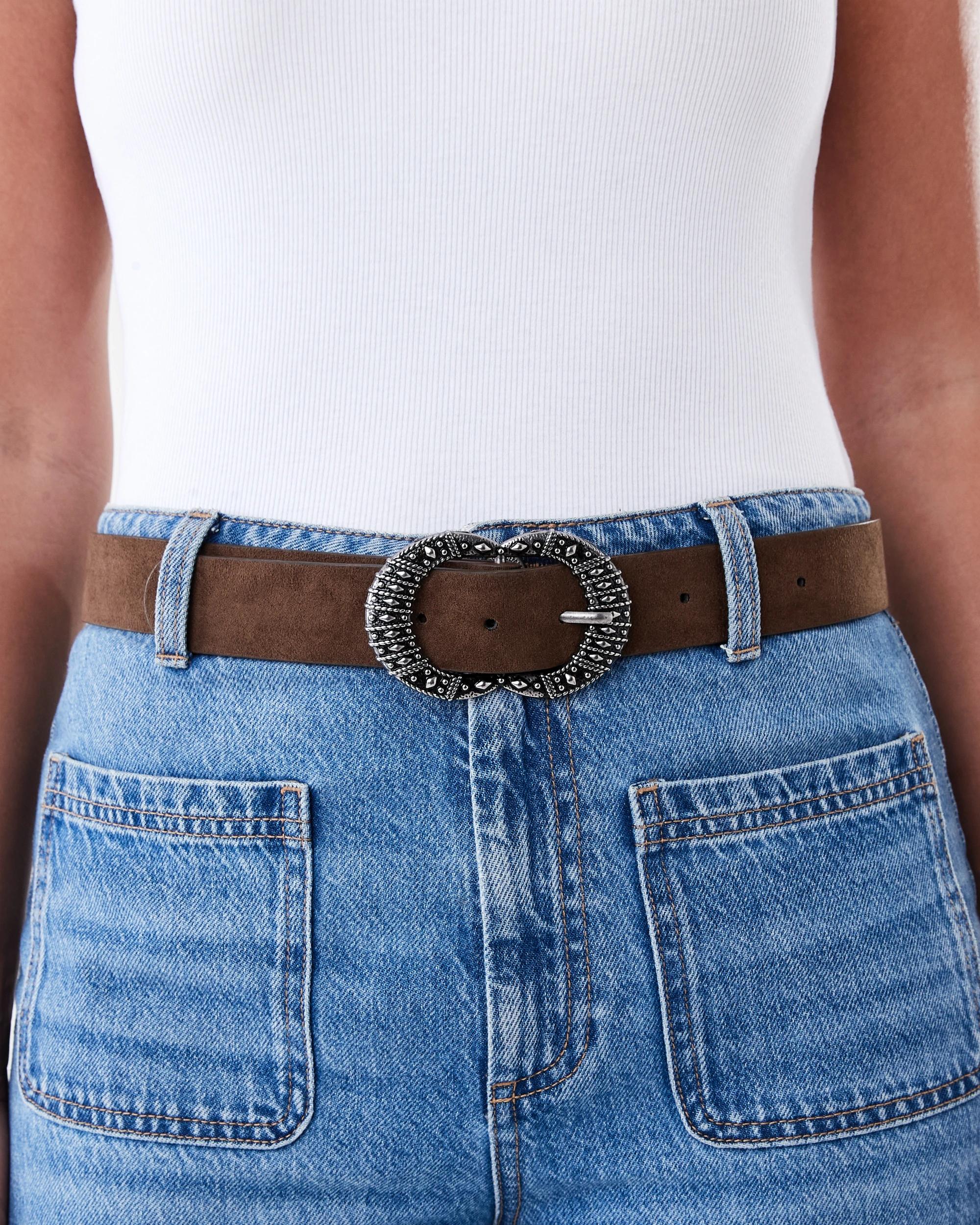 3 Vintage Western Belt Brown, 3 of 4