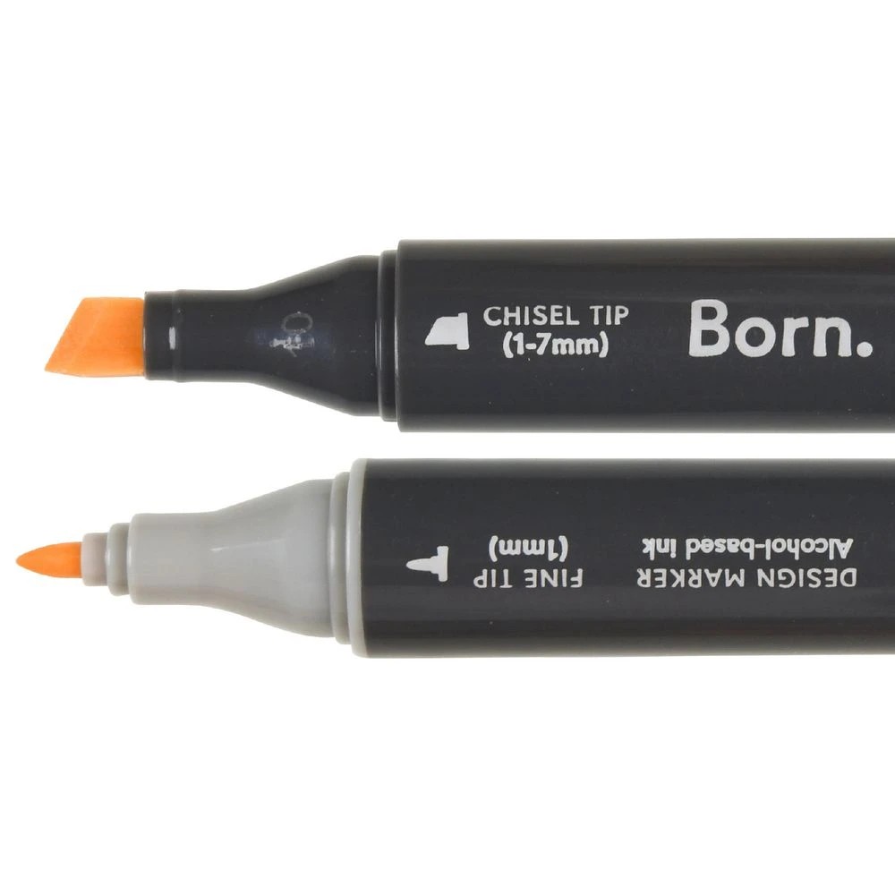 2 Born Professional Dual-Tip Artist Marker Pale Cream E293, 2 of 4