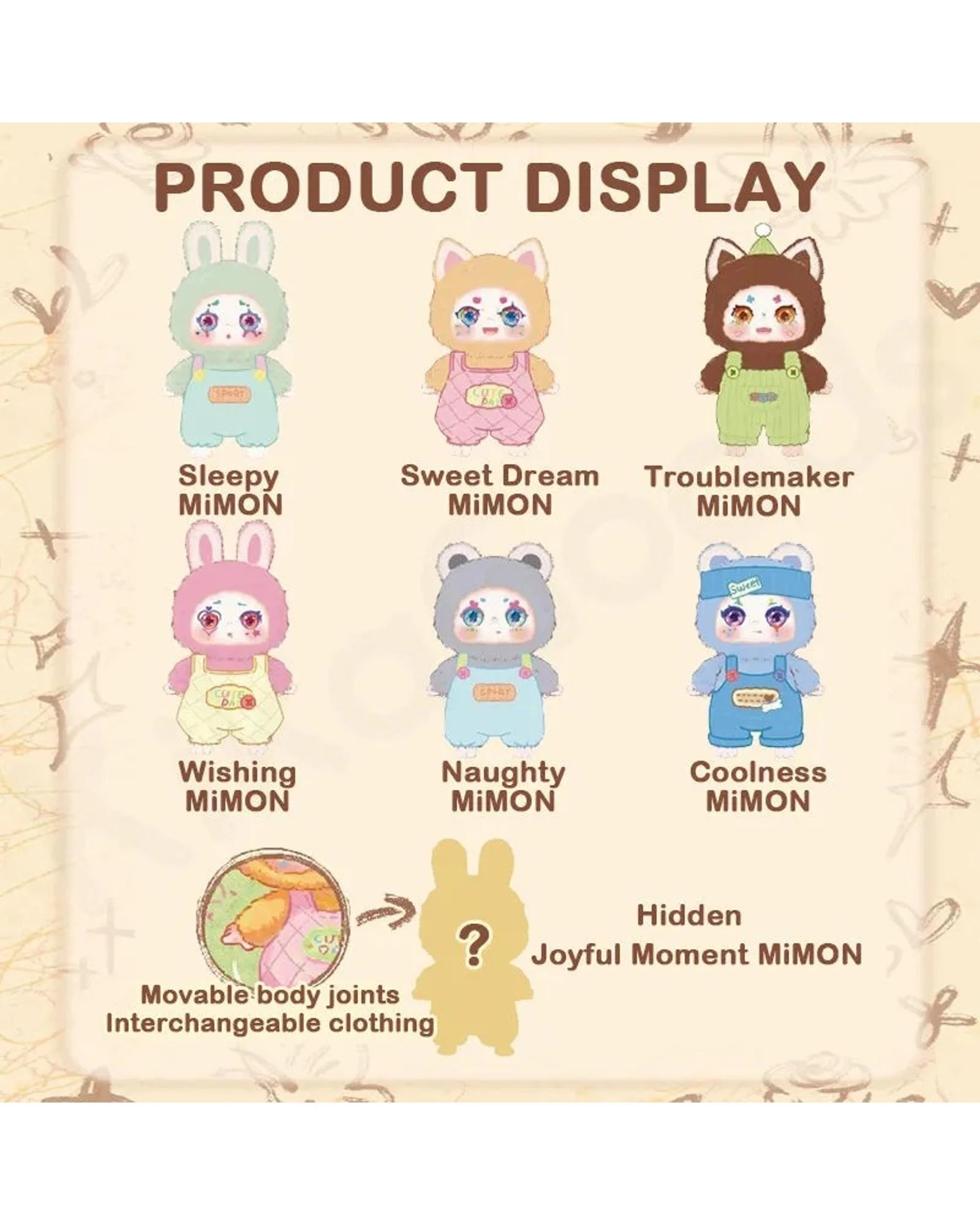 3 Kimmon I'm Mimon Plush Doll Blind Box, 3 of 10