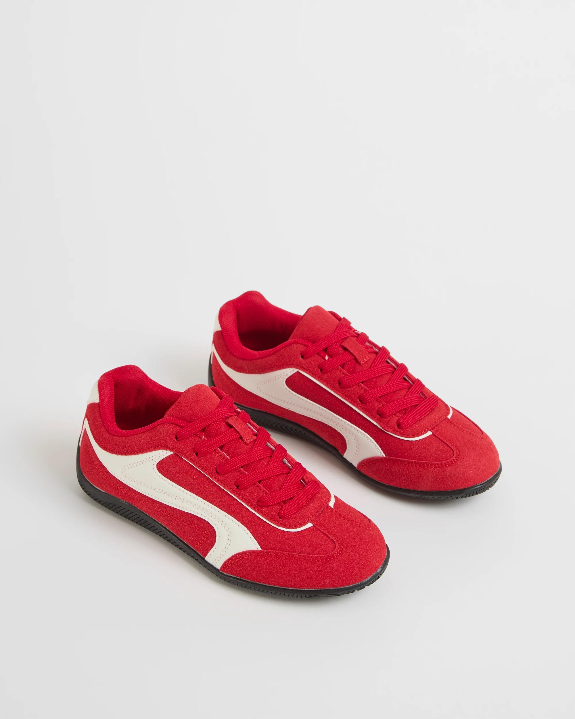 2 Target Woman Sleek Sneakers RED, 2 of 4