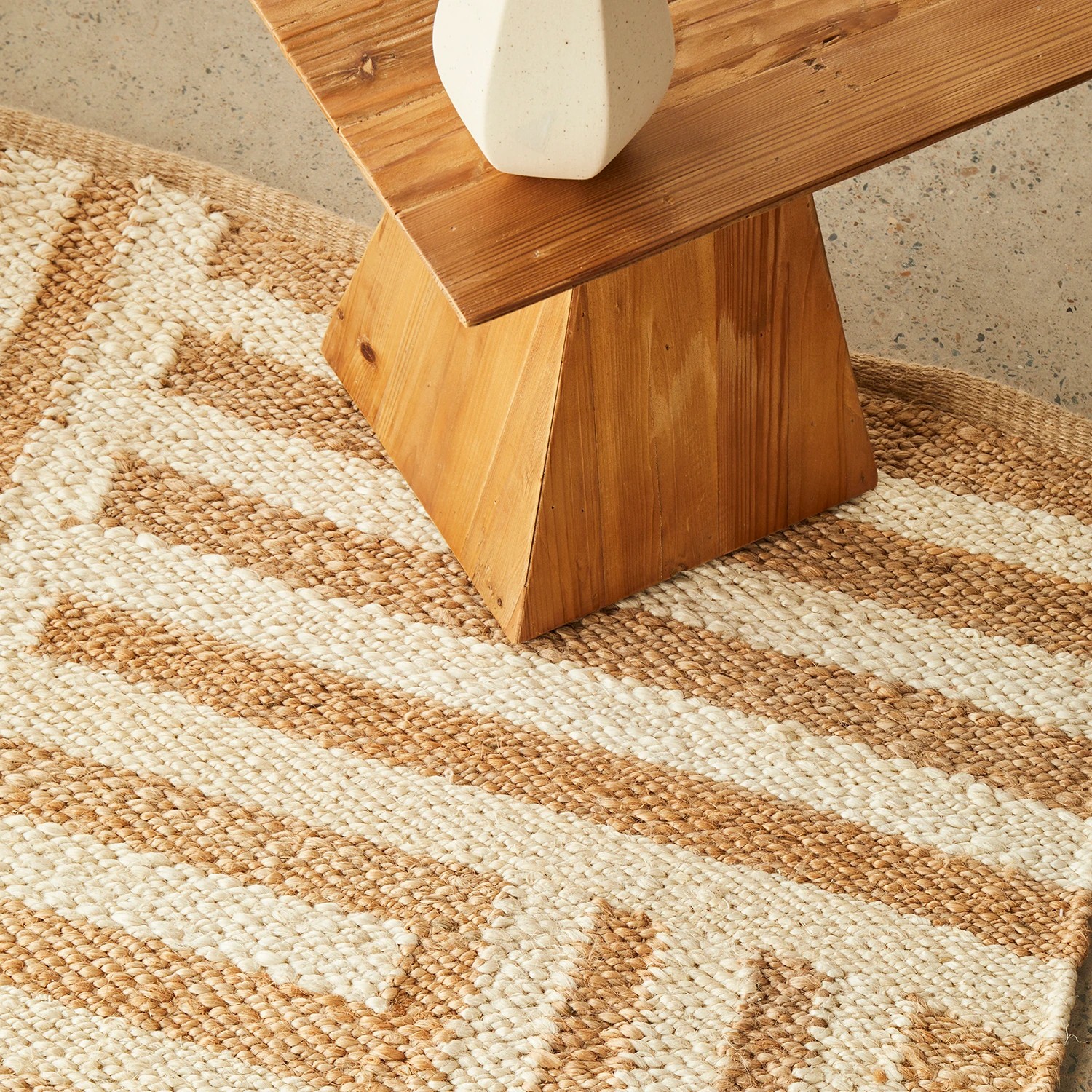 4 Common Ground Rugs Kalahari Arman 225x155cm - Medium Hand Woven Jute Floor Rug - Beige, 4 of 8