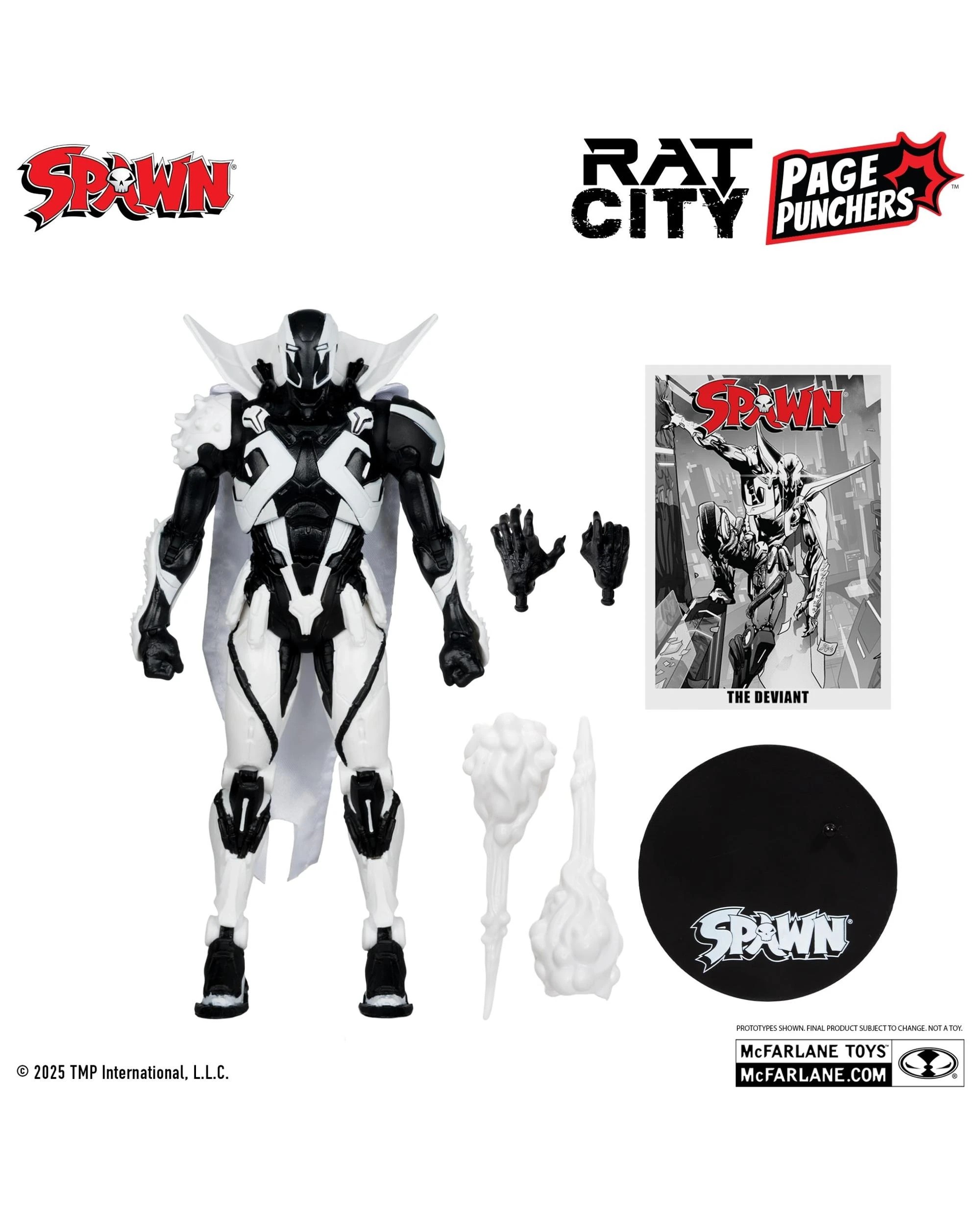 3 McFarlane Spawn The Deviant Rat City Red Platinum Edition 7 inch Action Figure, 3 of 9