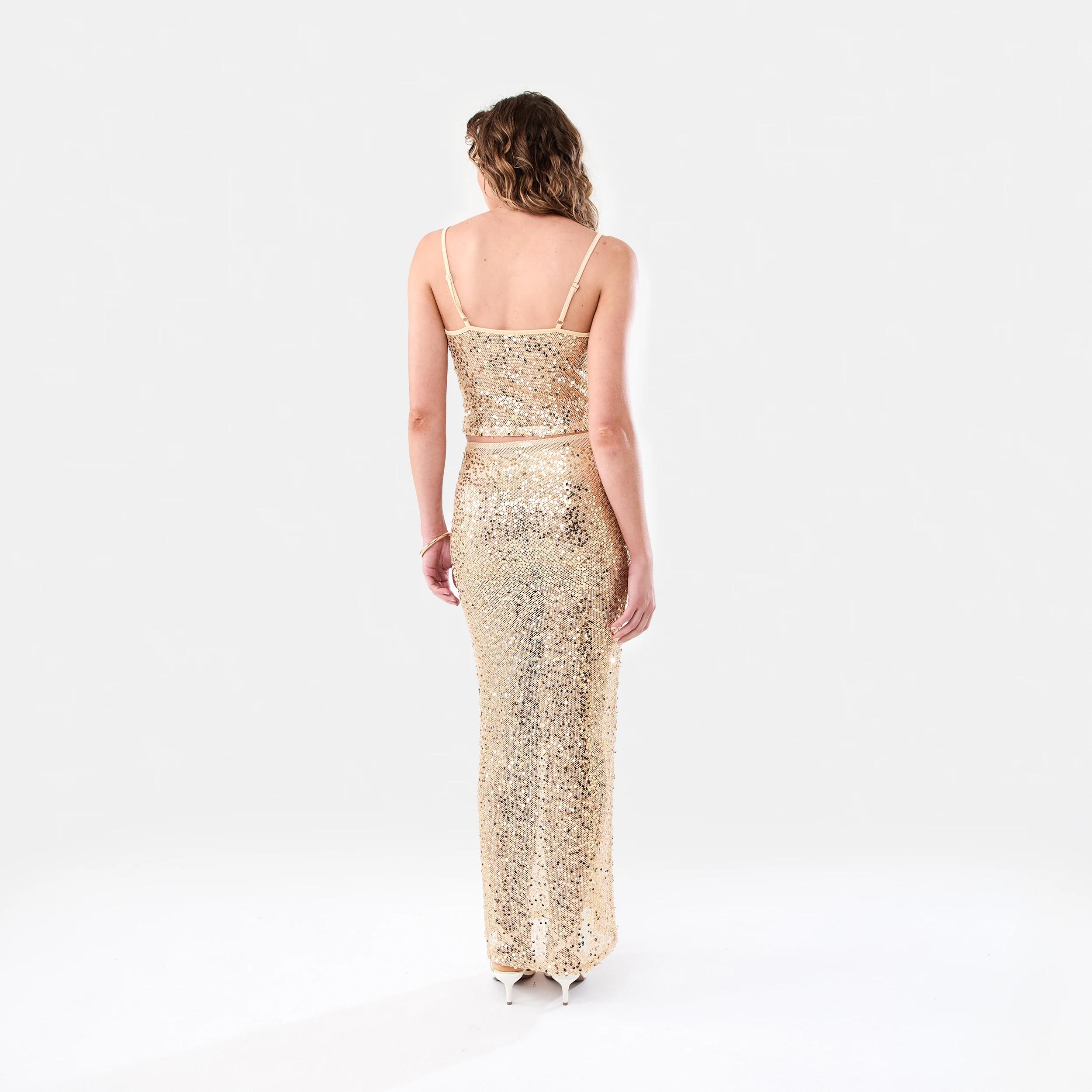 4 Sequin Cami Top Soft Gold, 4 of 8