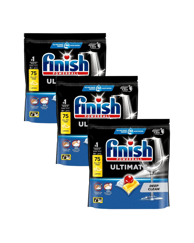 Finish Ultimate Dishwasher Tablets Lemon 75'