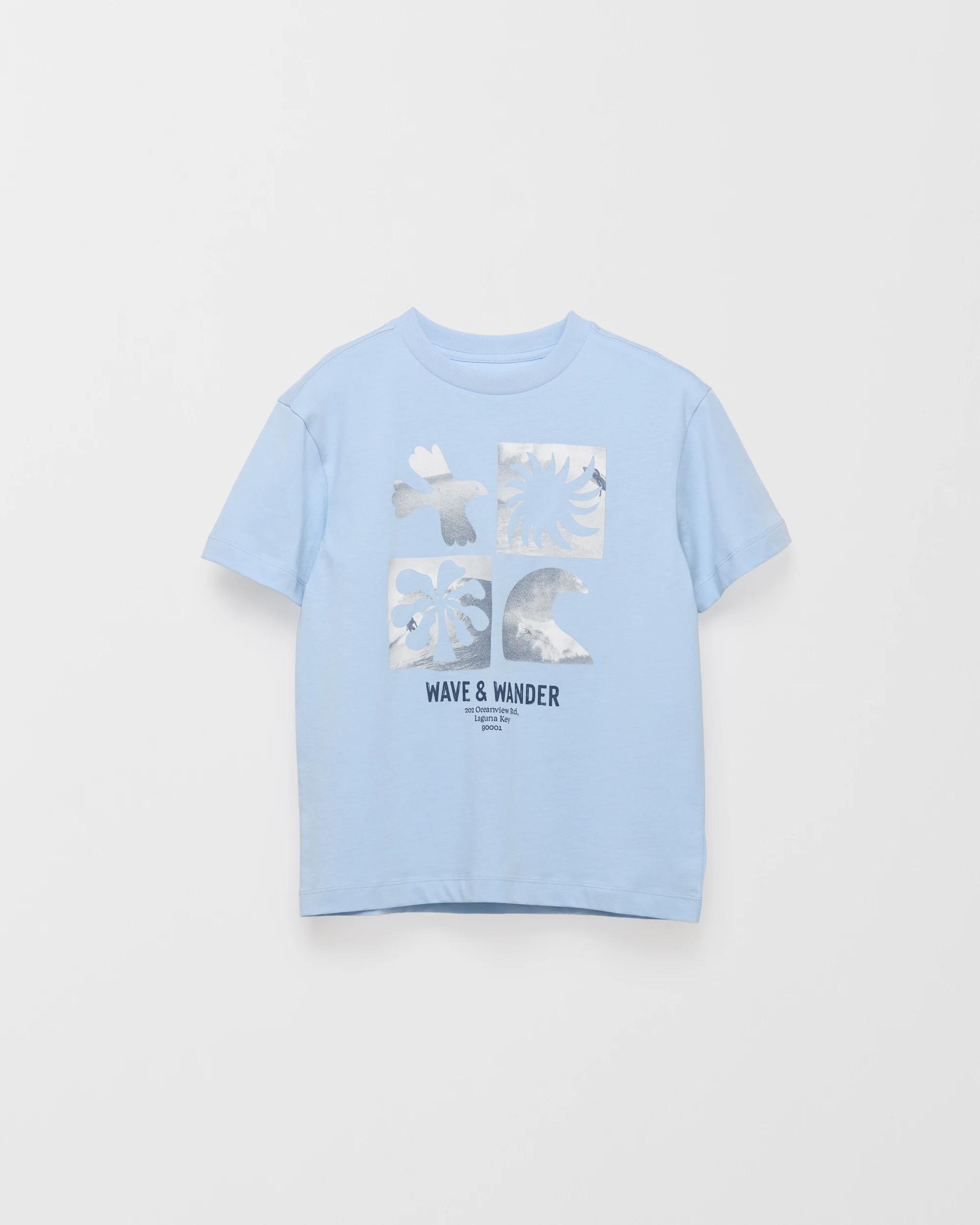 5 Target Kids Australian Cotton Short Sleeve Print T-Shirt LIGHT BLUE, 5 of 6