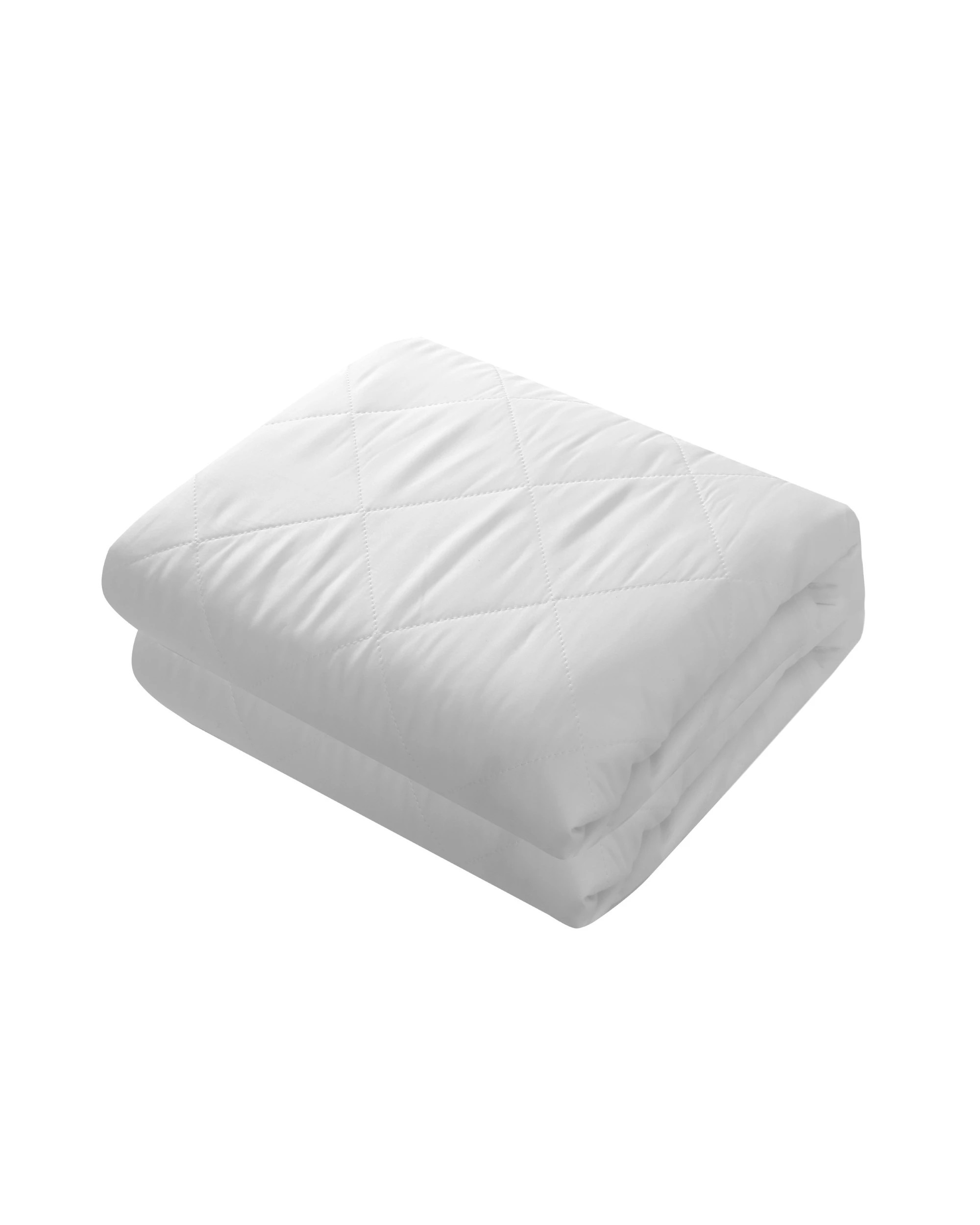 2 Natural Home Bamboo Quilted Mattress Protector - Single Bed - White, 2 of 8