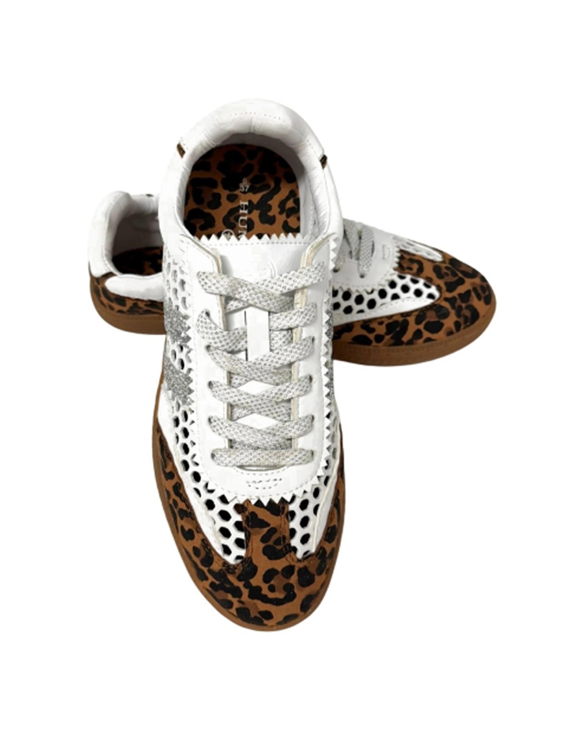 2 Human Shoes Reece Women Sandals Laser-Cut Soft Upper Lace White WHITE OCELOT, 2 of 4