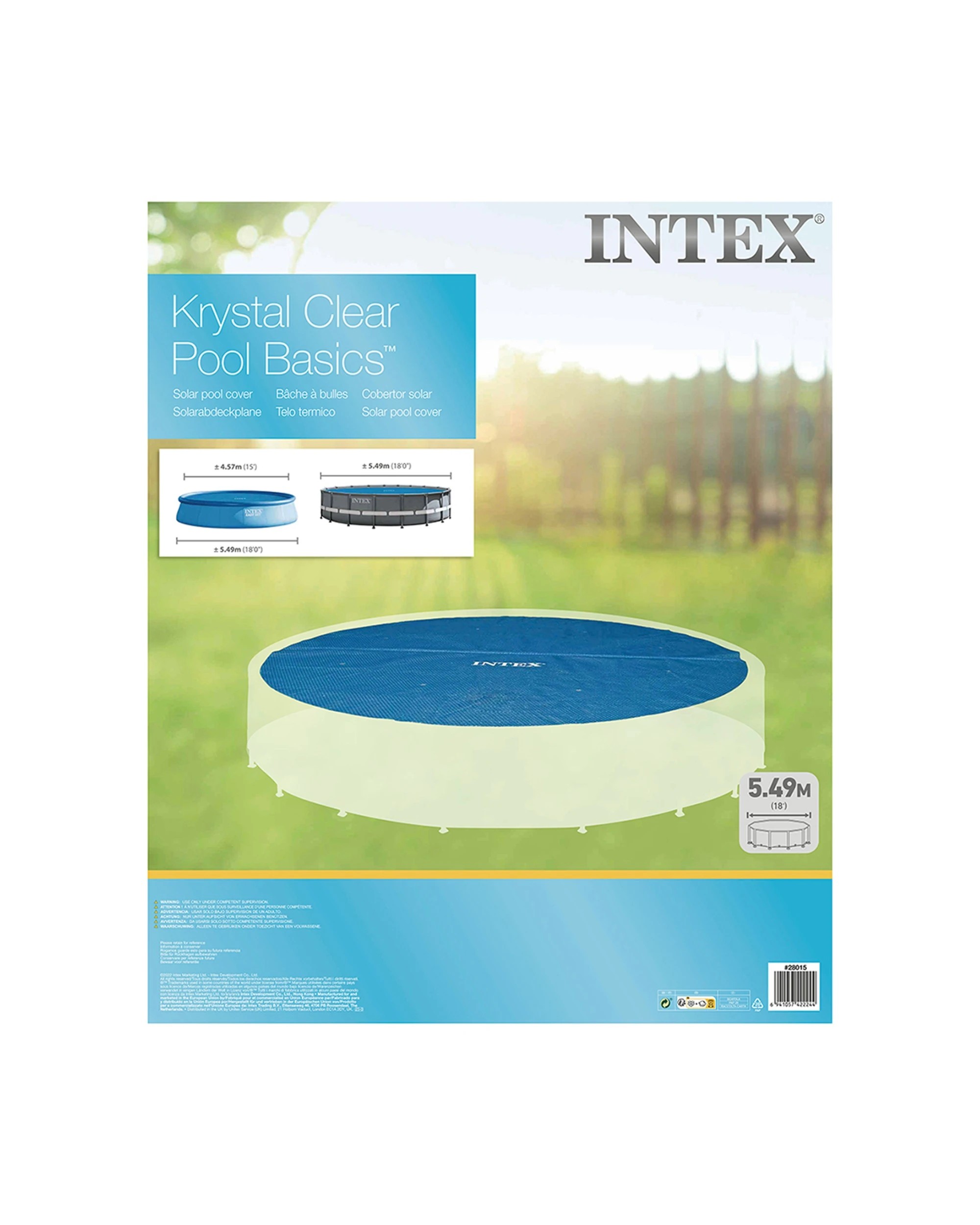 5 Intex Above Ground Solar Outdoor Pool Cover - Blue, 5 of 5