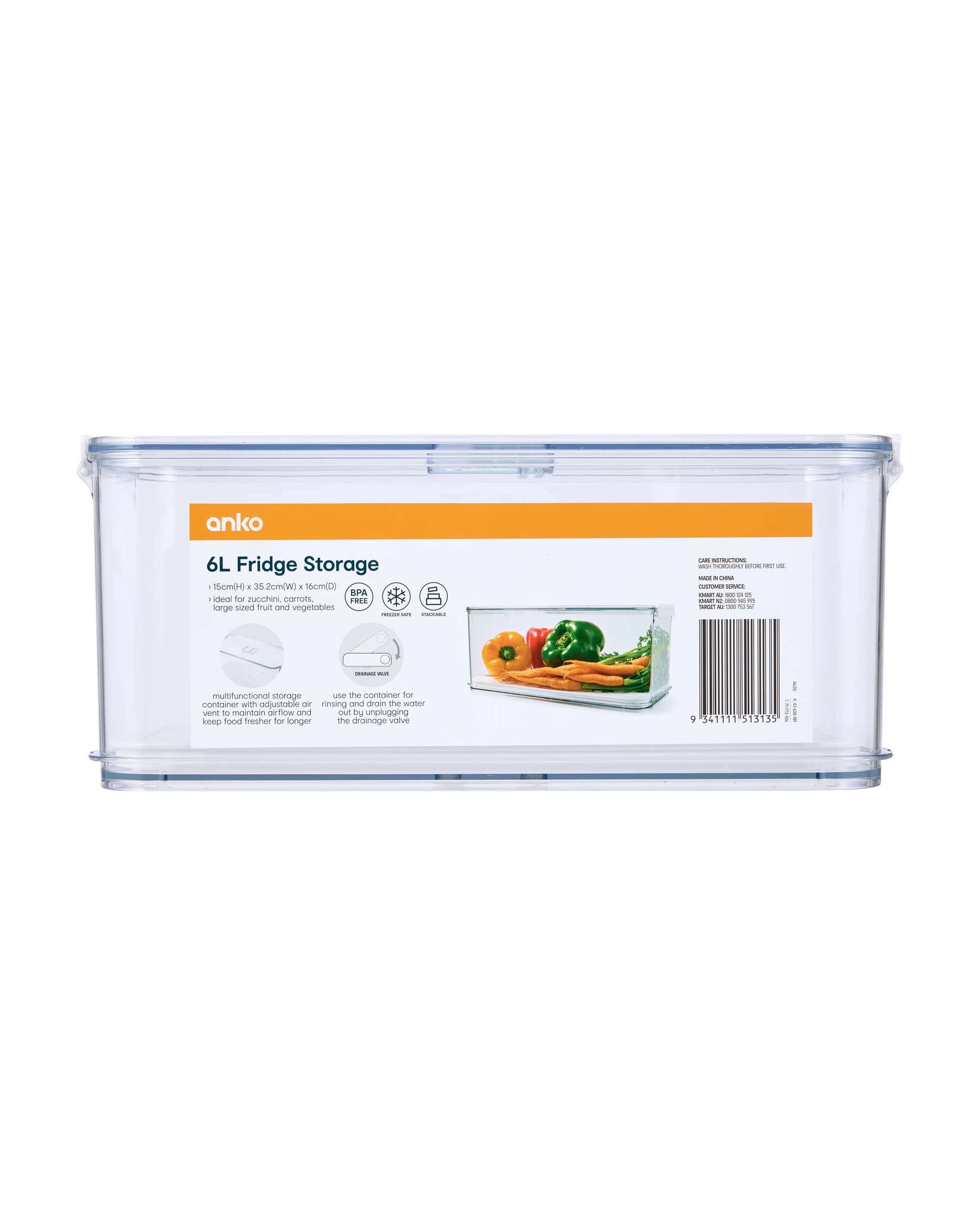 8 6L Fridge Storage - Clear and White, 8 of 8