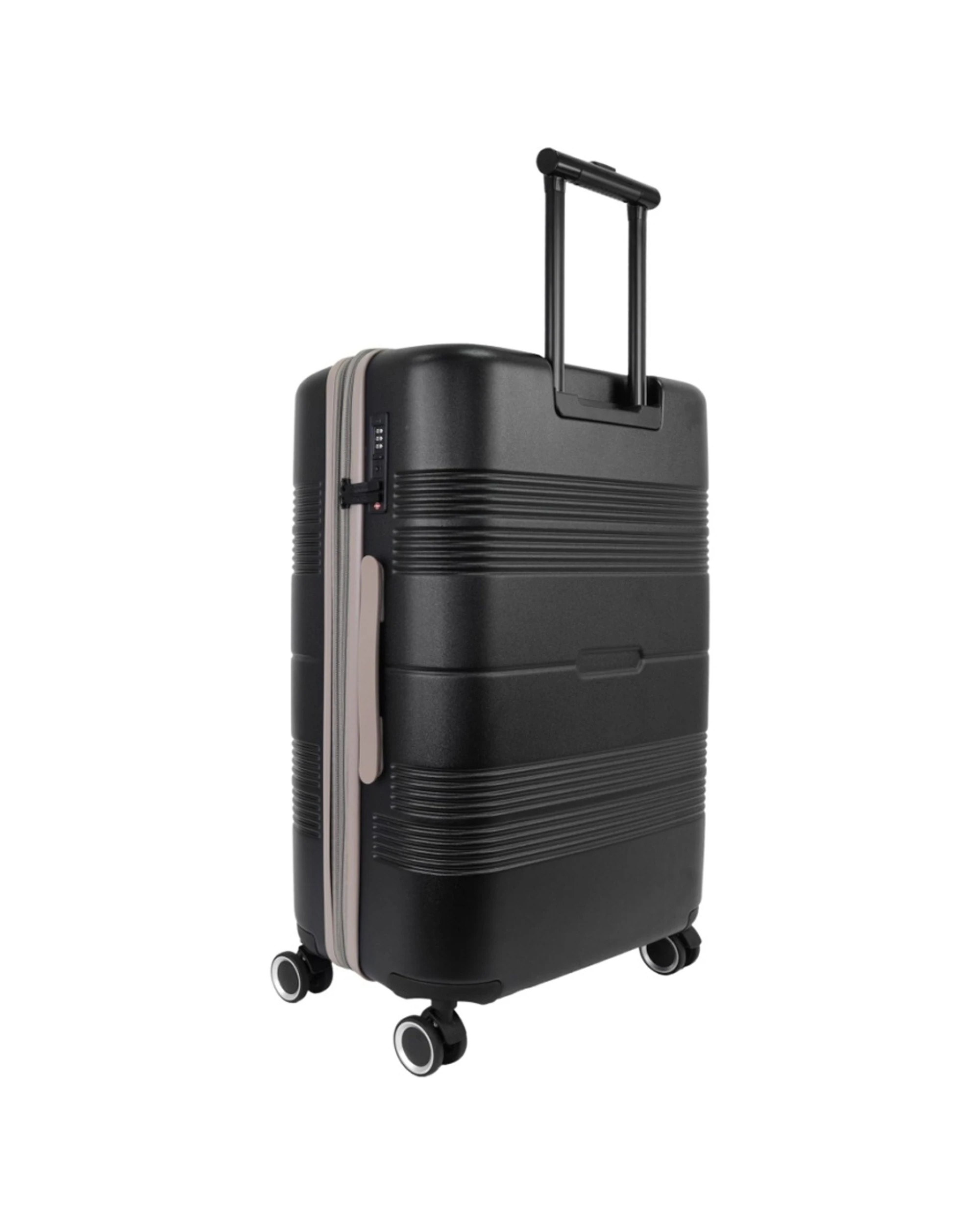 4 Pierre Cardin Medium 113L Travel Hard Shell Case Suitcase Luggage - Grey, 4 of 7