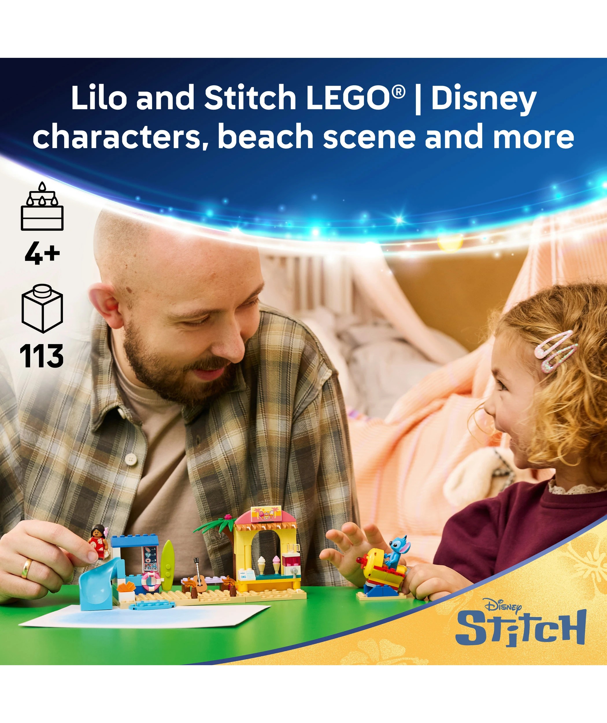 3 LEGO Disney Classic Beach Fun with Lilo & Stitch 43280, 3 of 10