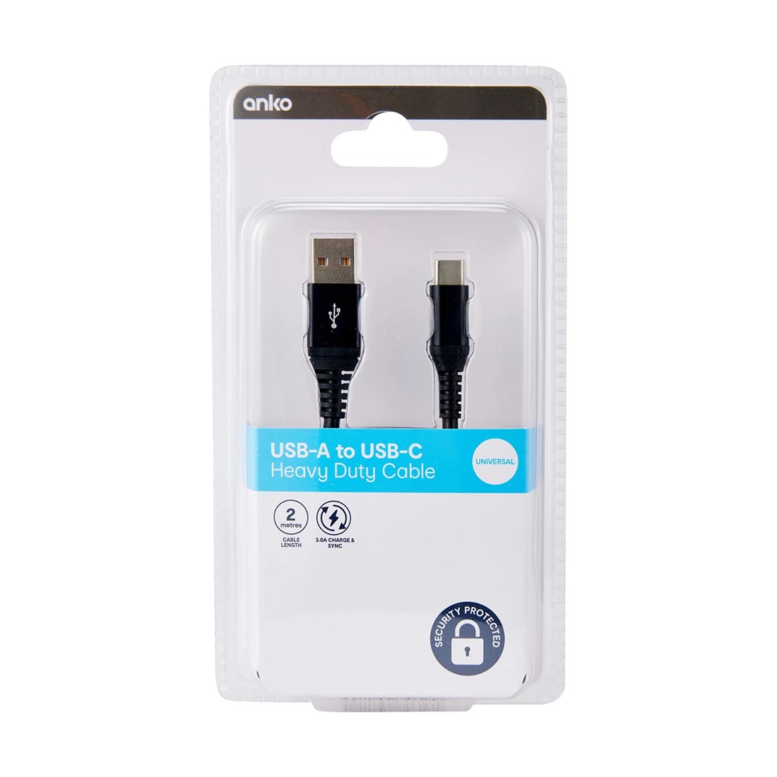 4 USBC Heavy Duty Cable 2m - Black, 4 of 4