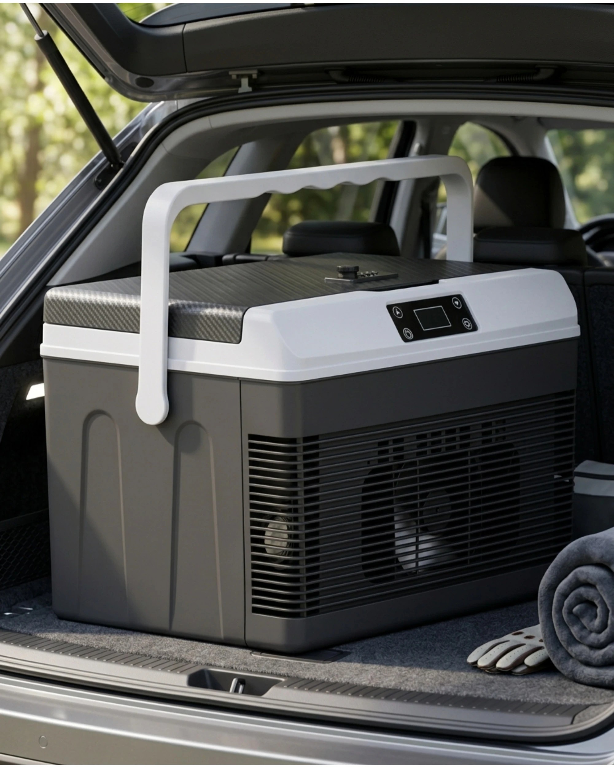 3 Yopower 15L Portable Car Fridge Cooler & Warmer 220V/12V - Black, 3 of 7