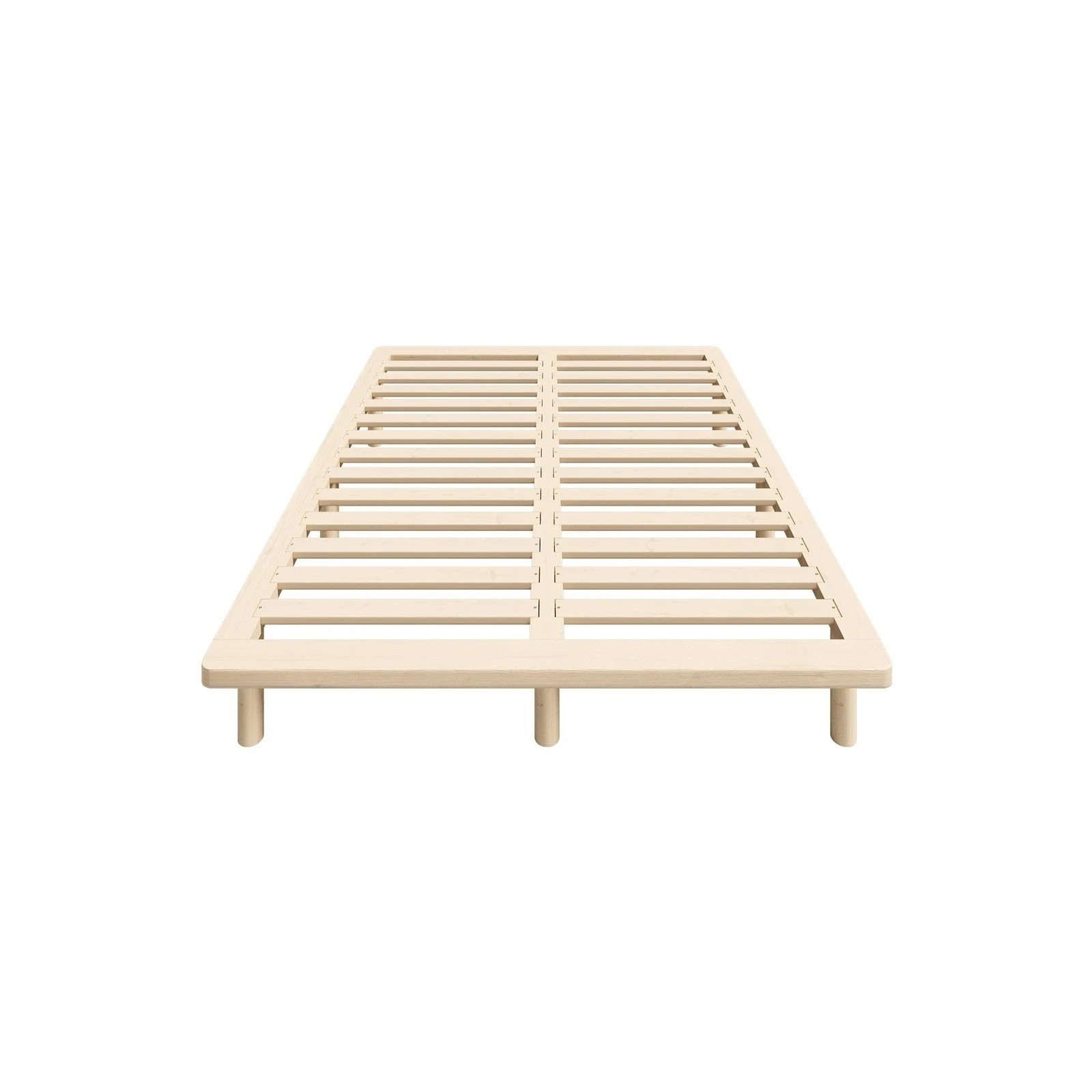 7 Oikiture Bed Frame King Single Wooden Bed Base Platform Timber
 - Natural, 7 of 10